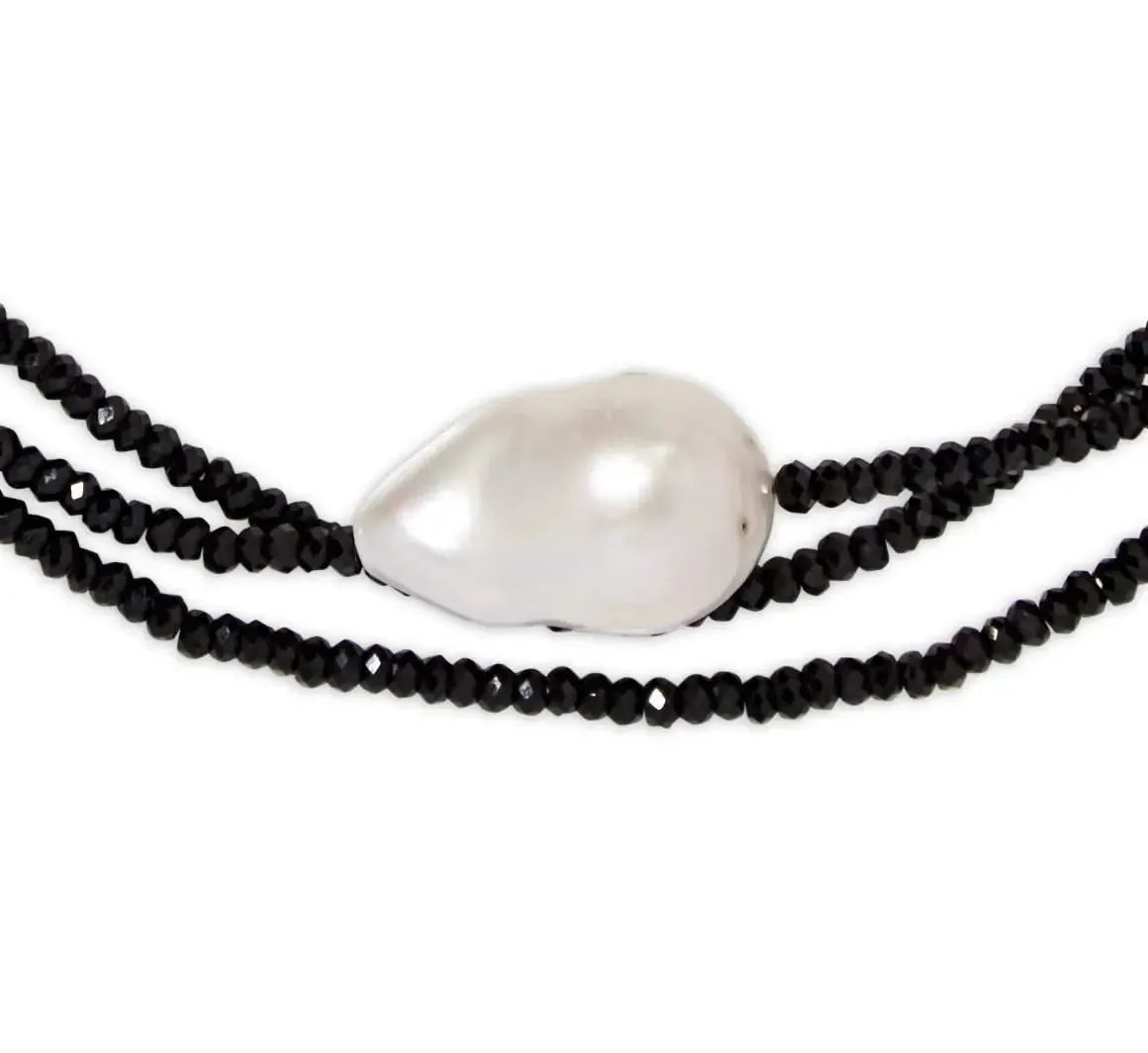 Spinel Triple Strand Gemstone Choker