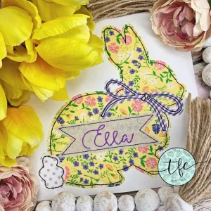 {Springtime Bunny} applique tee