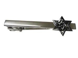 Star of David Square Tie Clip