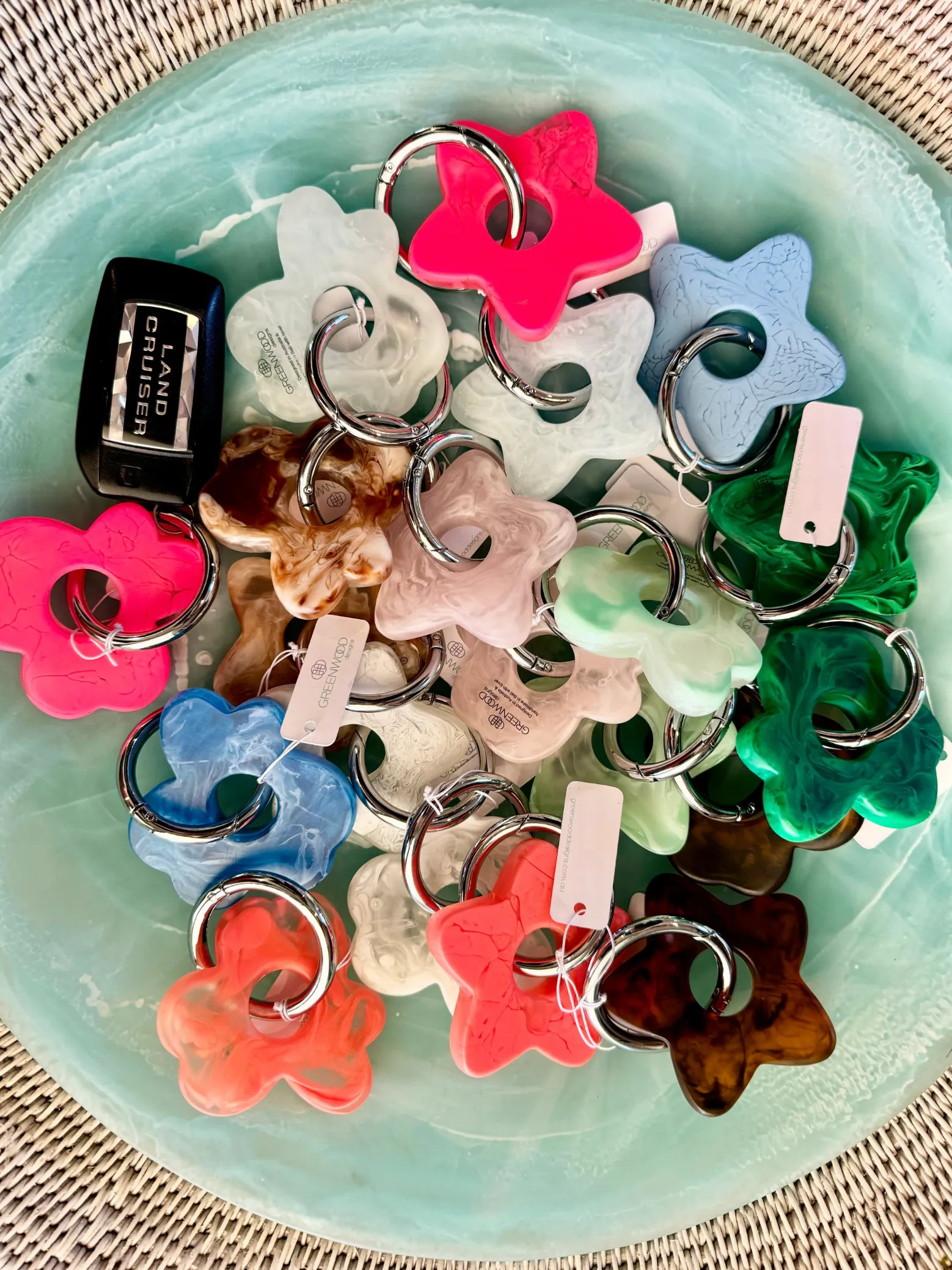 STAR Resin Keyrings