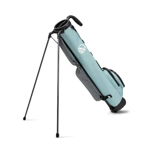 Sunday Golf Loma Bag - Lightweight Golf Bag with Strap and Stand – Easy to Carry Pitch n Putt Golf Bag – Golf Stand Bag for The Driving Range, Par 3 and Executive Courses, 31 Inches Tall (Seafoam)