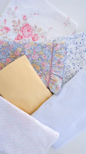 SUNSHINE & BLUE VINTAGE PATCHWORK DRESS