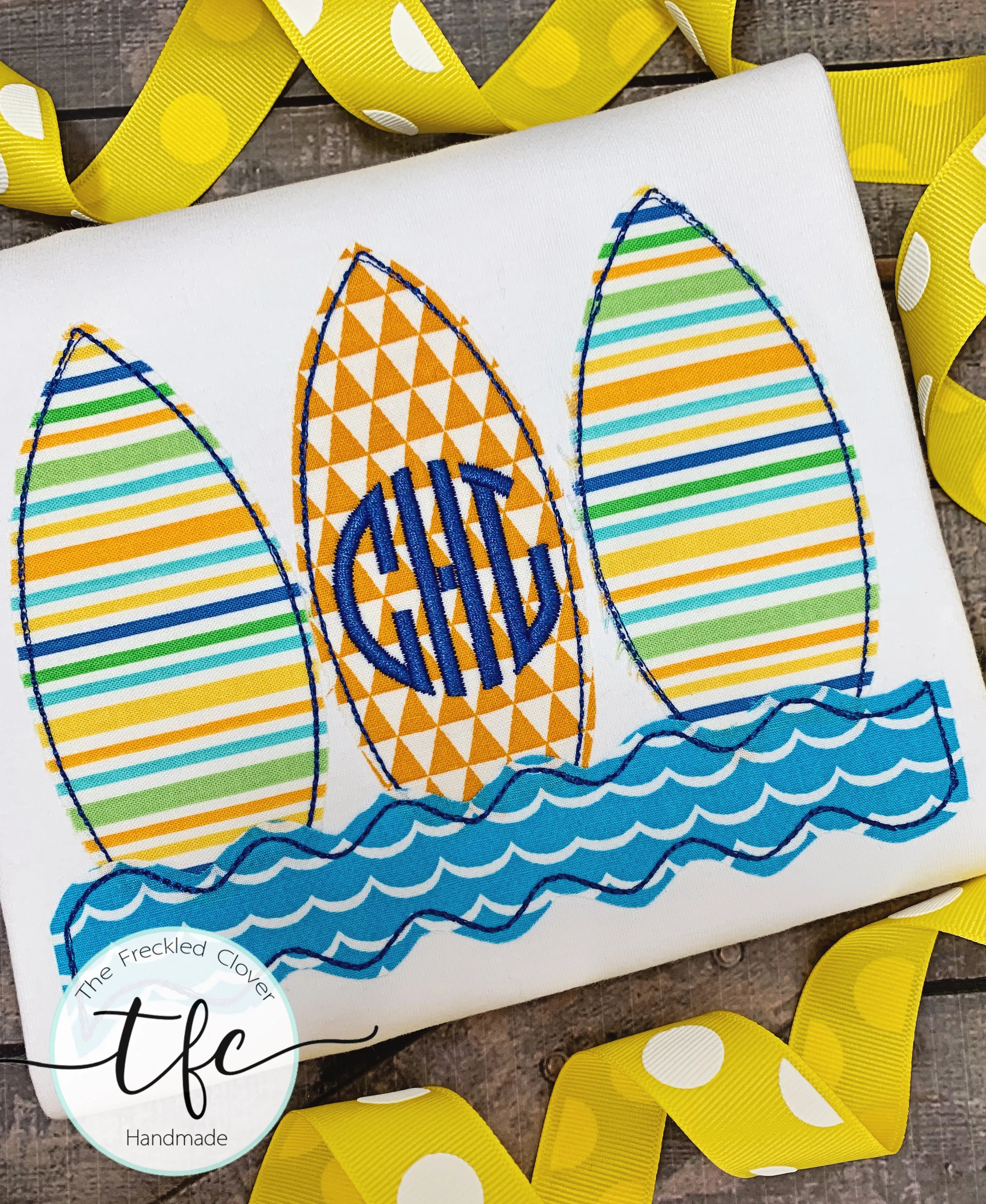 {Surfboard Trio} monogram tee