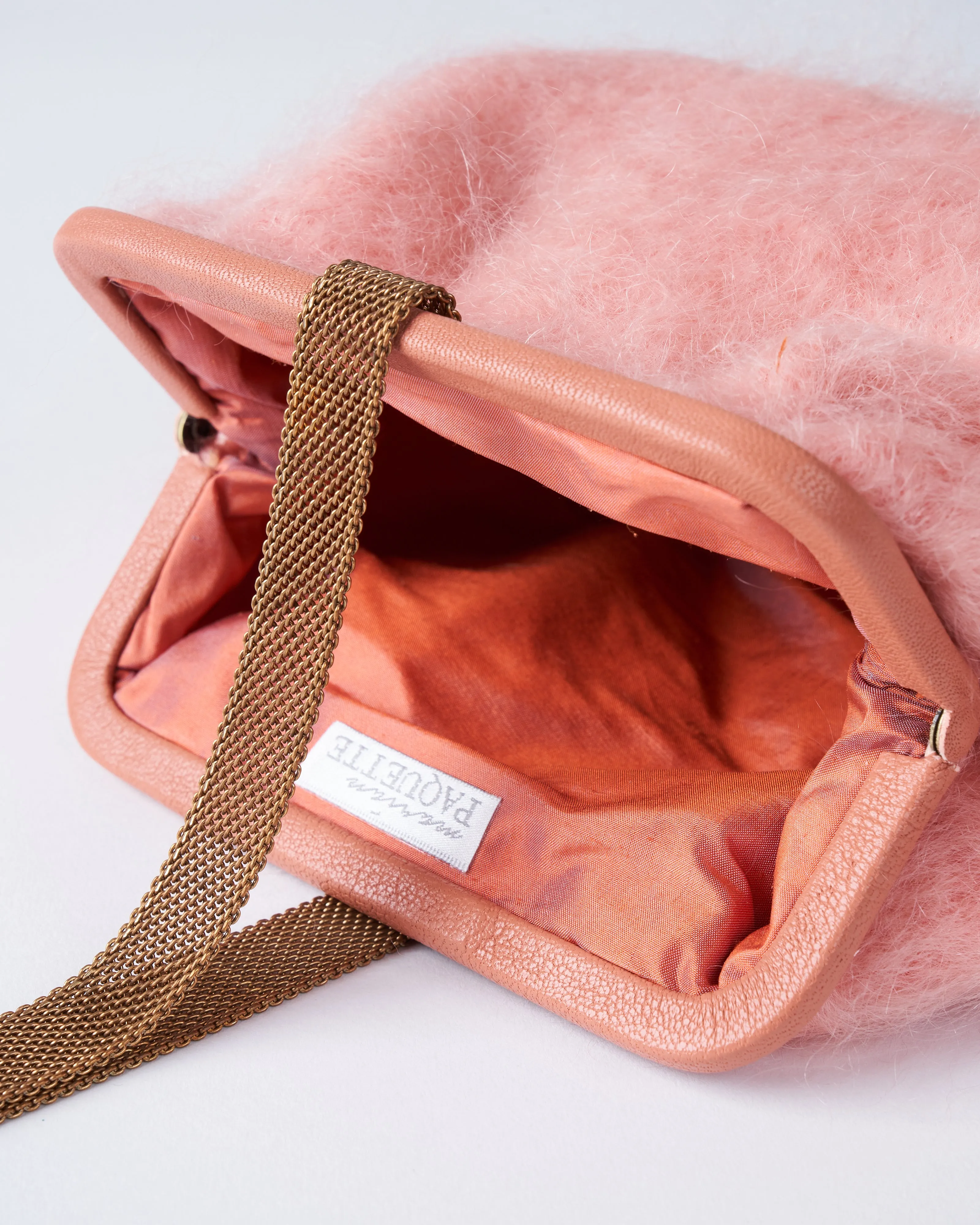 susan mohair clutch - blush