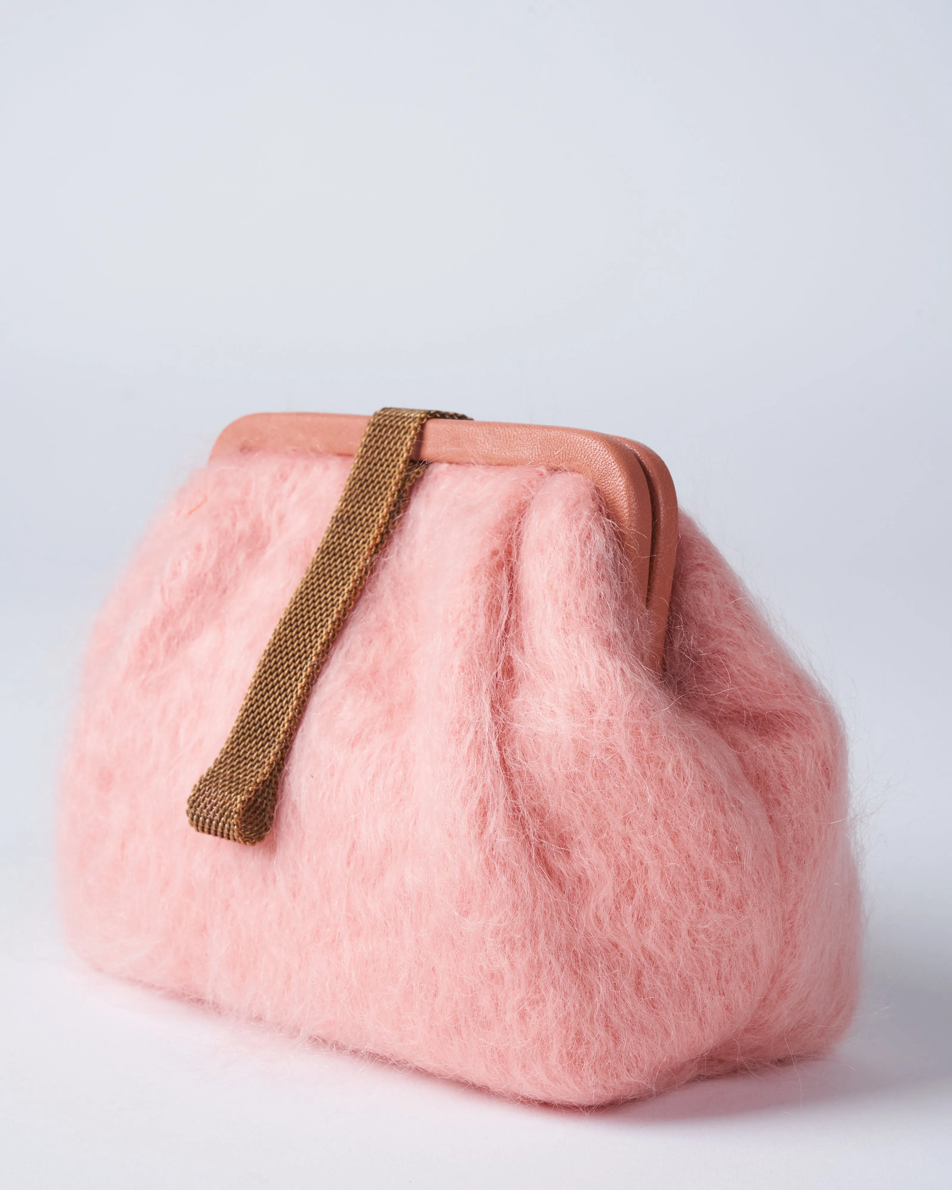 susan mohair clutch - blush