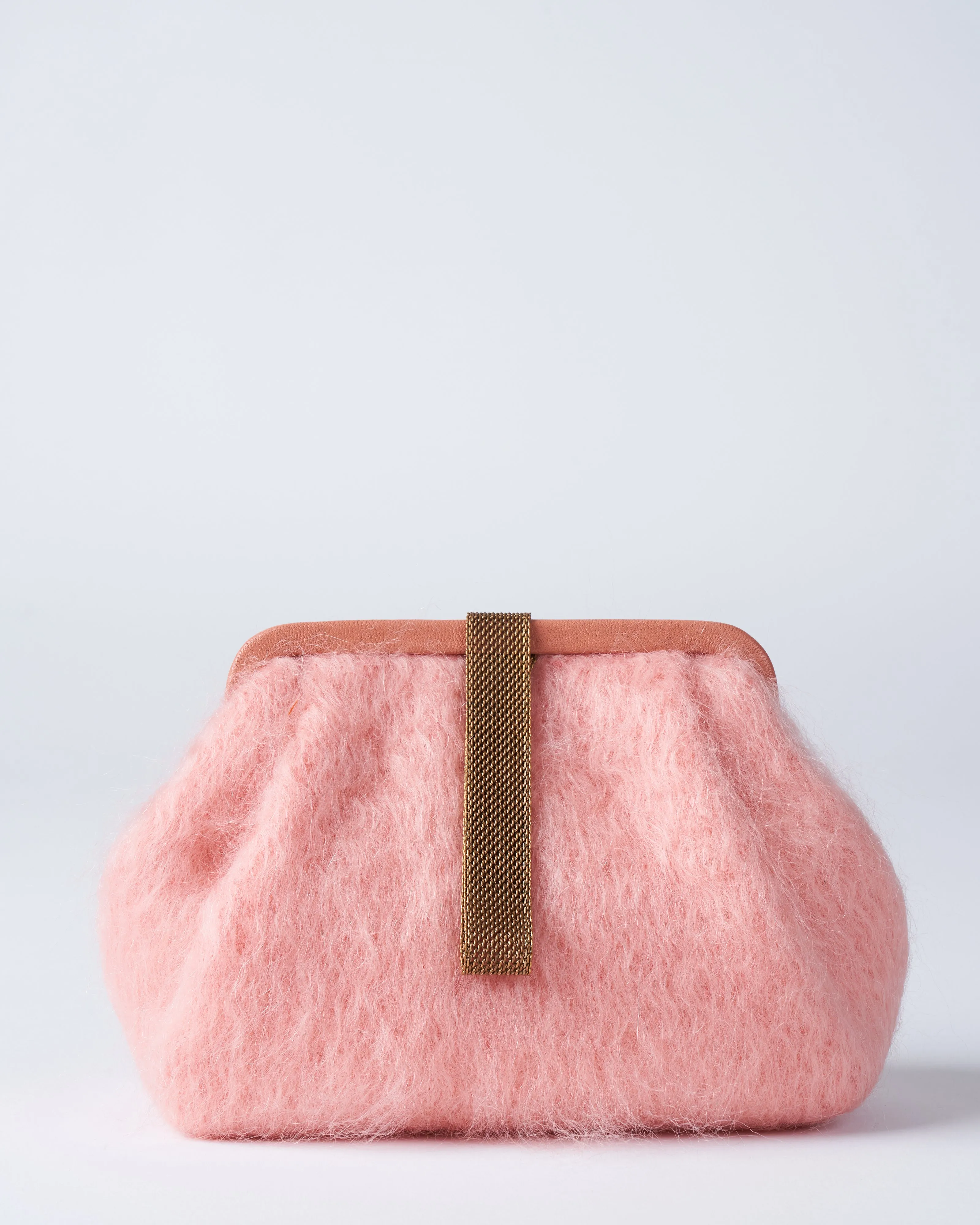susan mohair clutch - blush