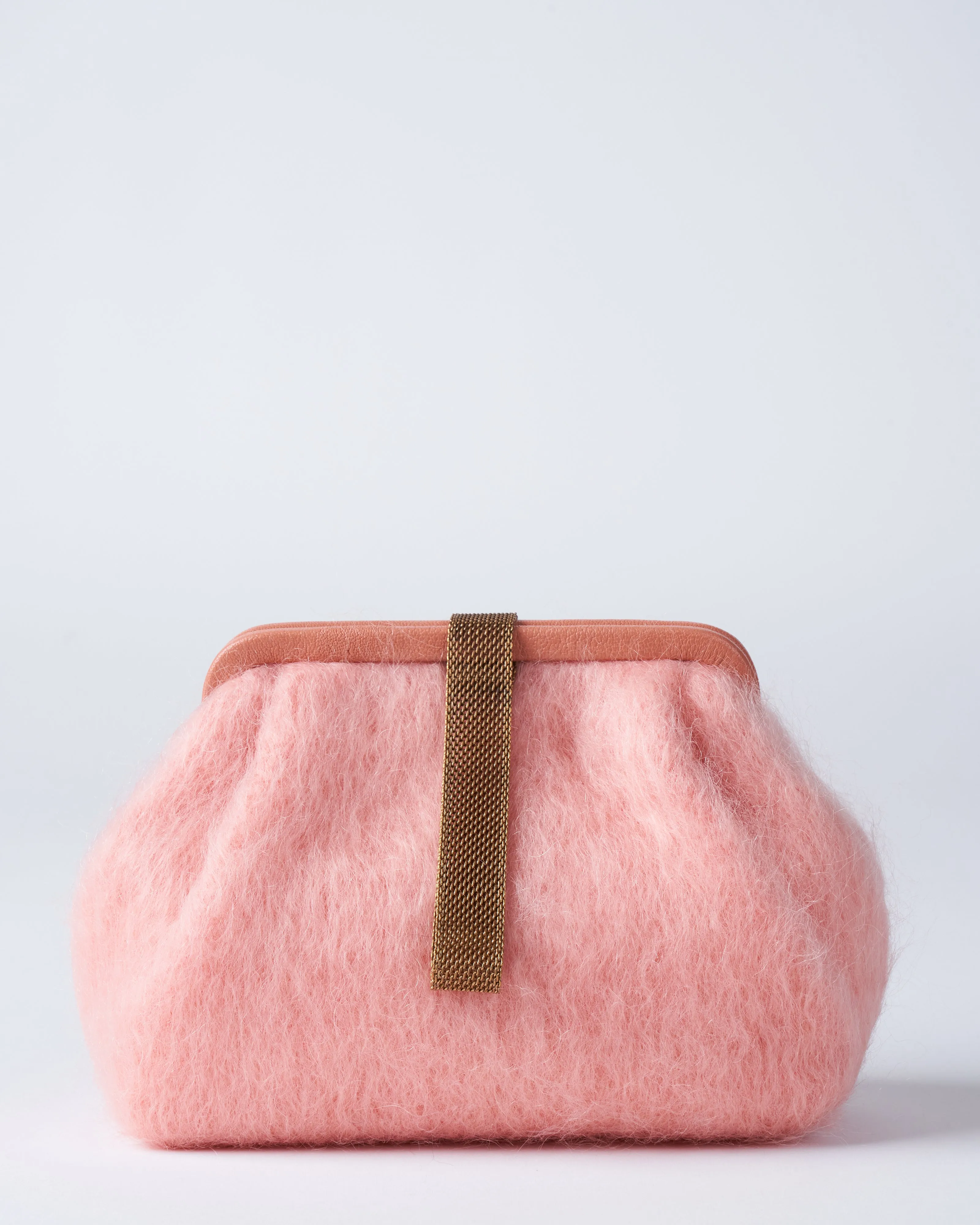 susan mohair clutch - blush