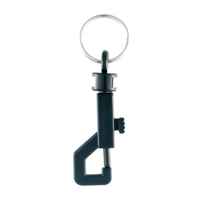Taskmaster 70mm Black Plastic J Clip - 4 Pack