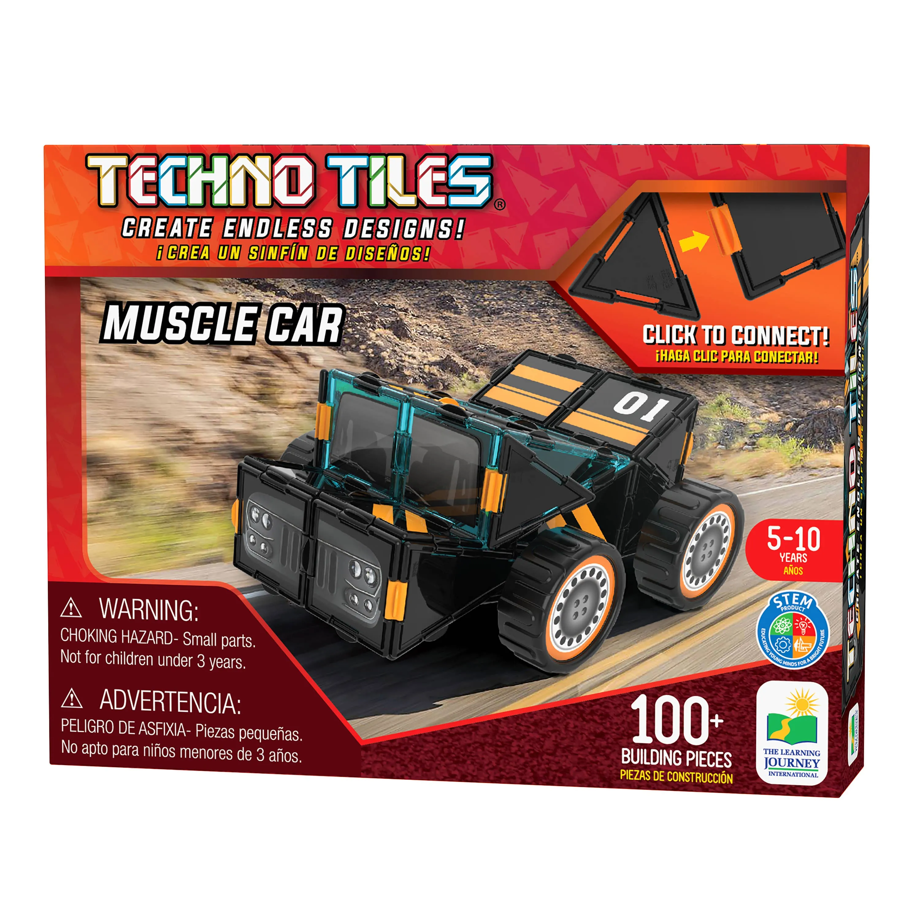 Techno Tiles: Muscle Car (100  pcs)