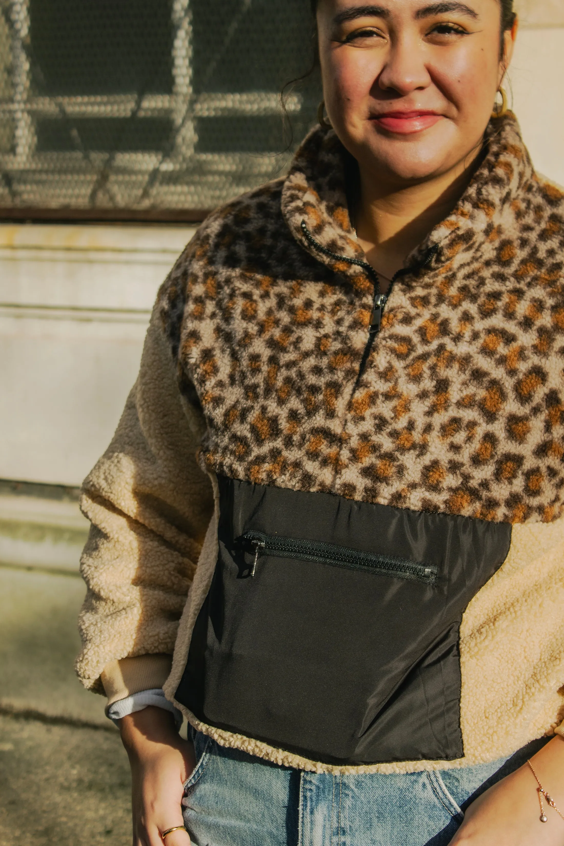 Teddy Borg Leopard Print Jacket