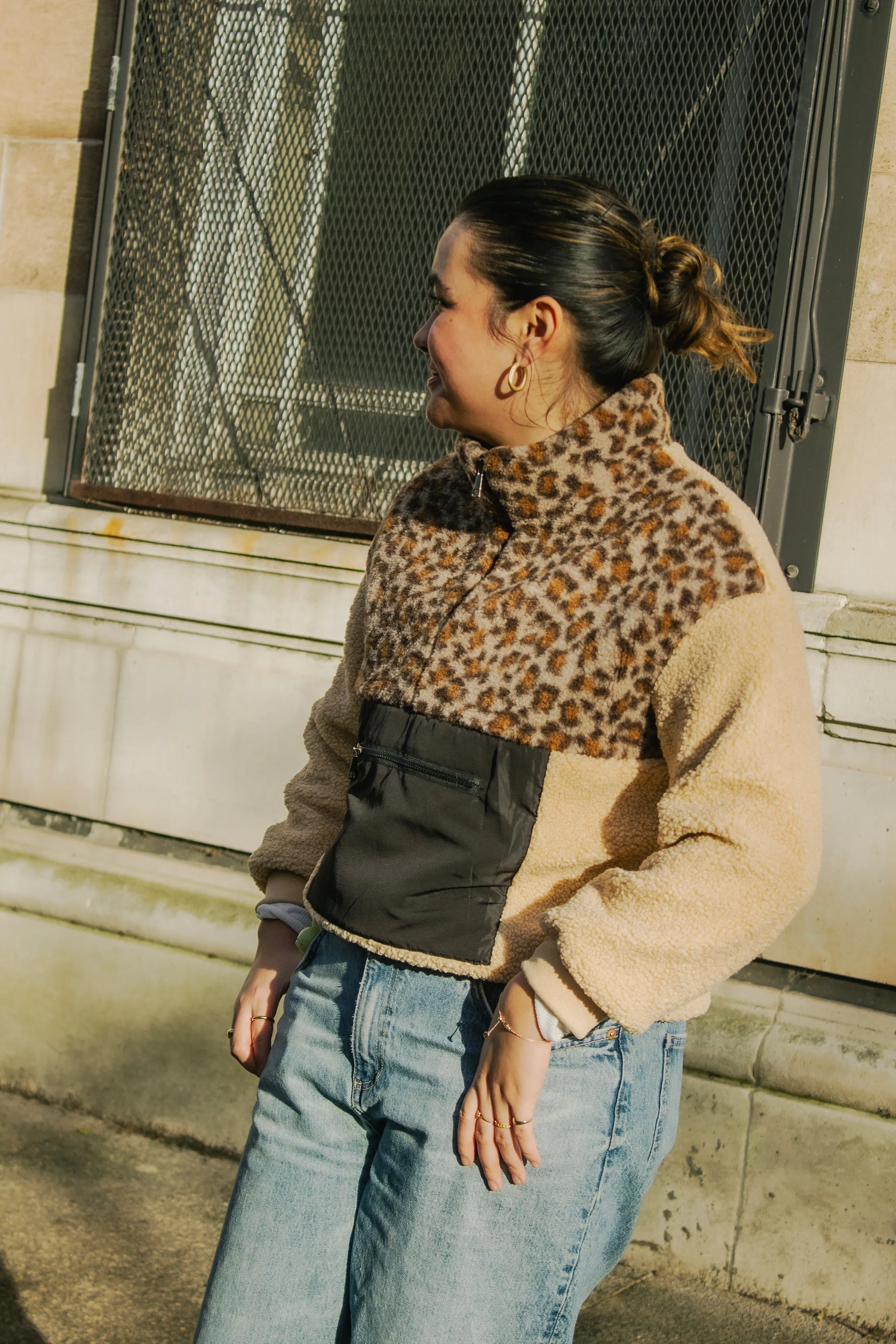 Teddy Borg Leopard Print Jacket