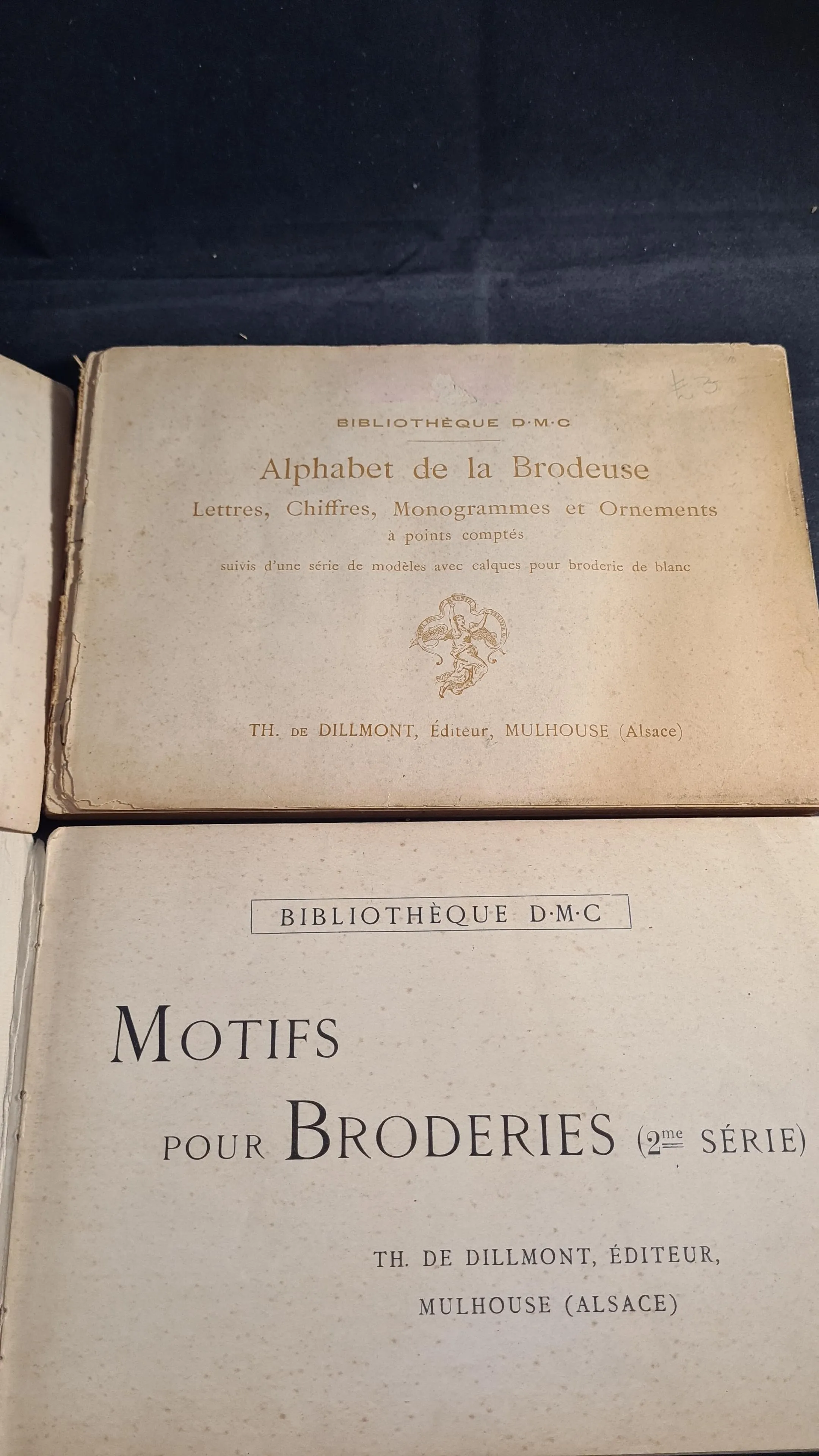Th de Dillmont - Alphabet & Motifs, Two Embroidery Books