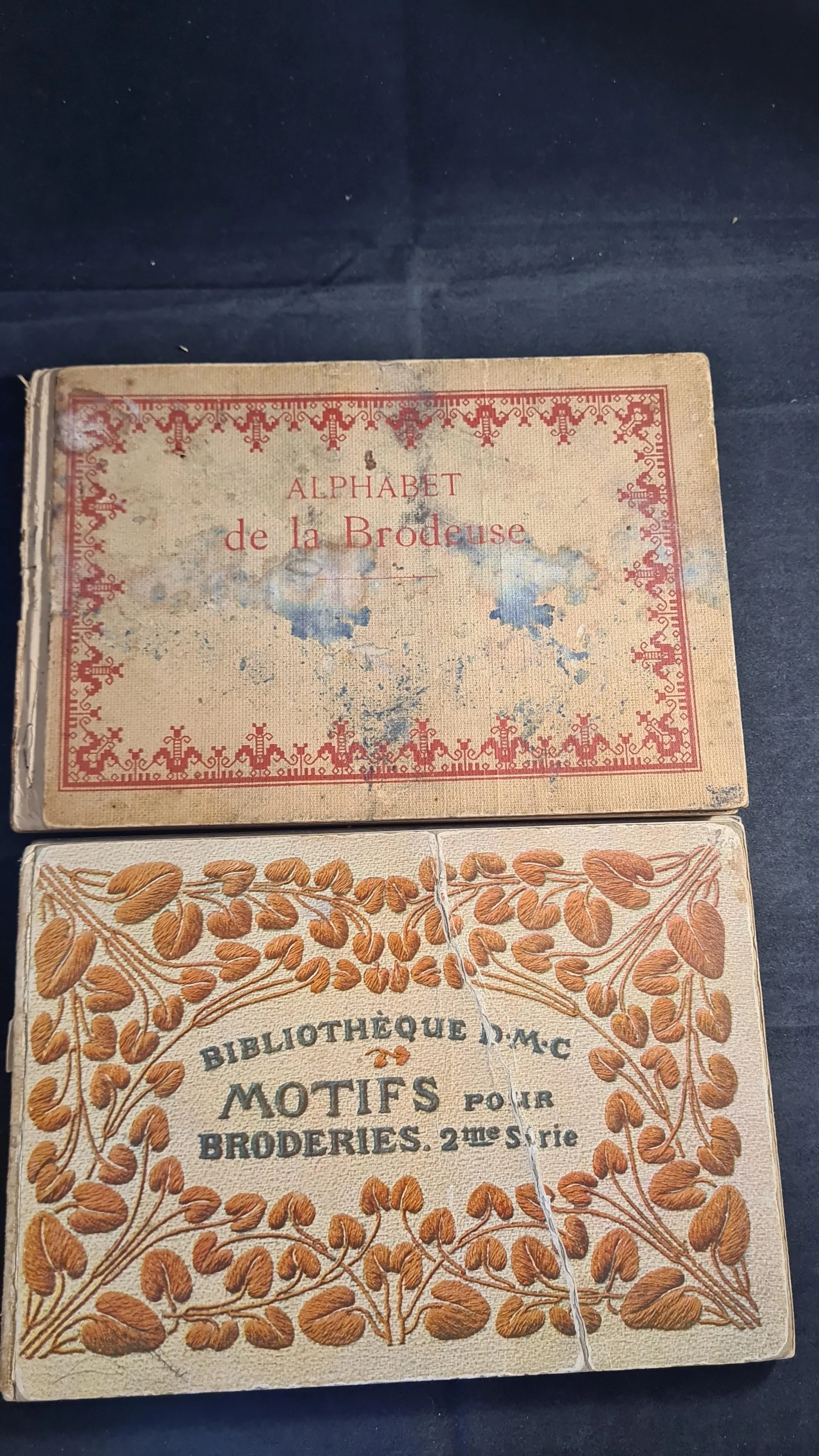Th de Dillmont - Alphabet & Motifs, Two Embroidery Books