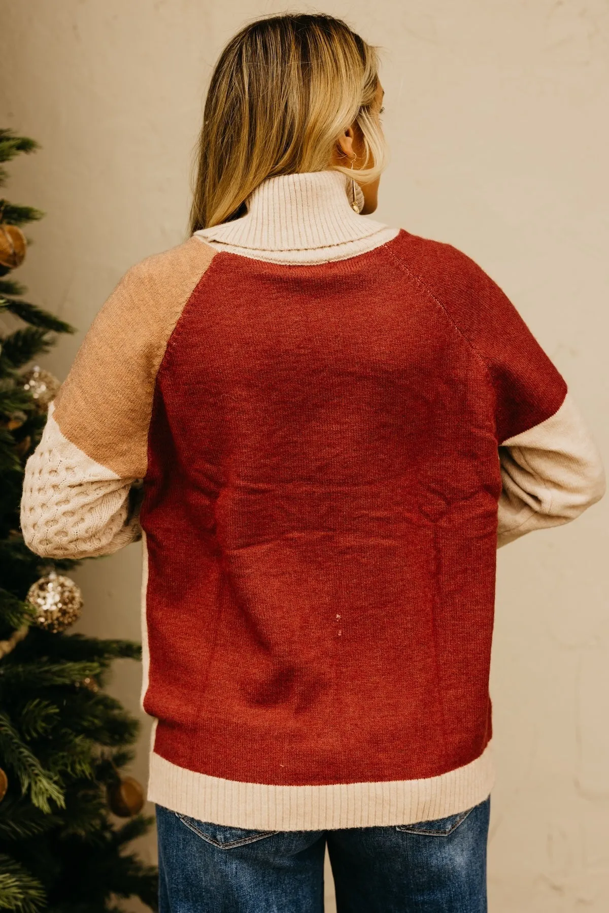 The Jensyn Mix Media Turtleneck Sweater