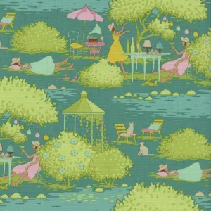 Tilda Sunday Brunch - Walk in the Park (Teal)