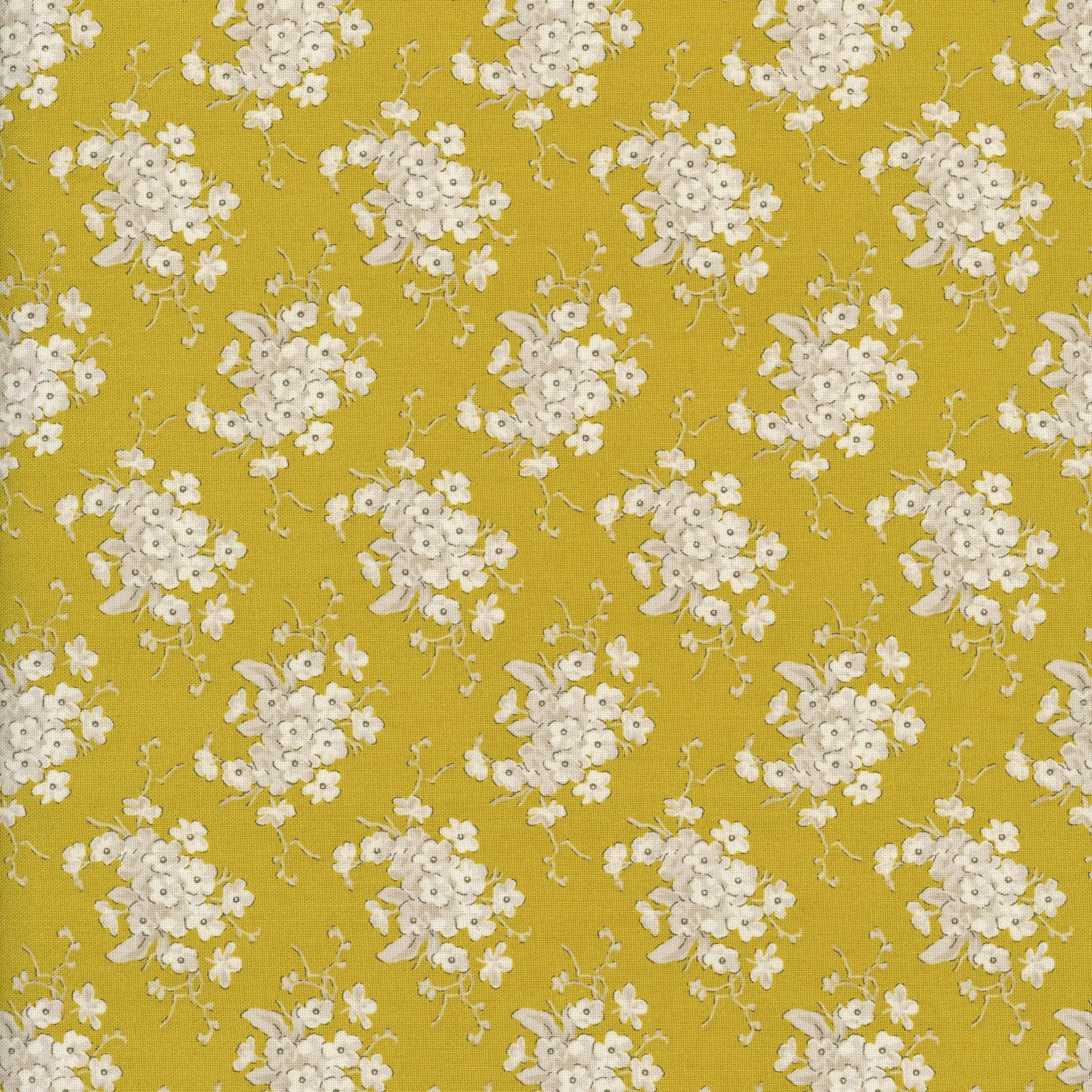 Tilda Sunday Brunch - White Flower Sour Yellow
