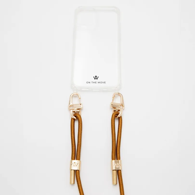 Toffee Sheen Braided Strap