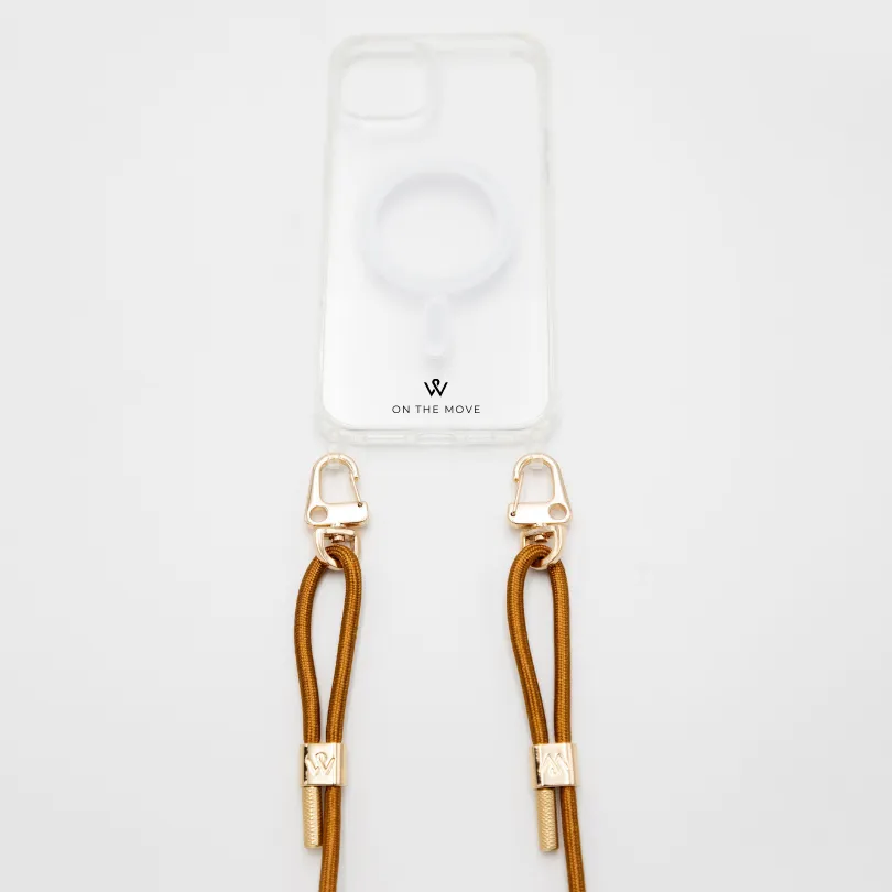 Toffee Sheen Braided Strap