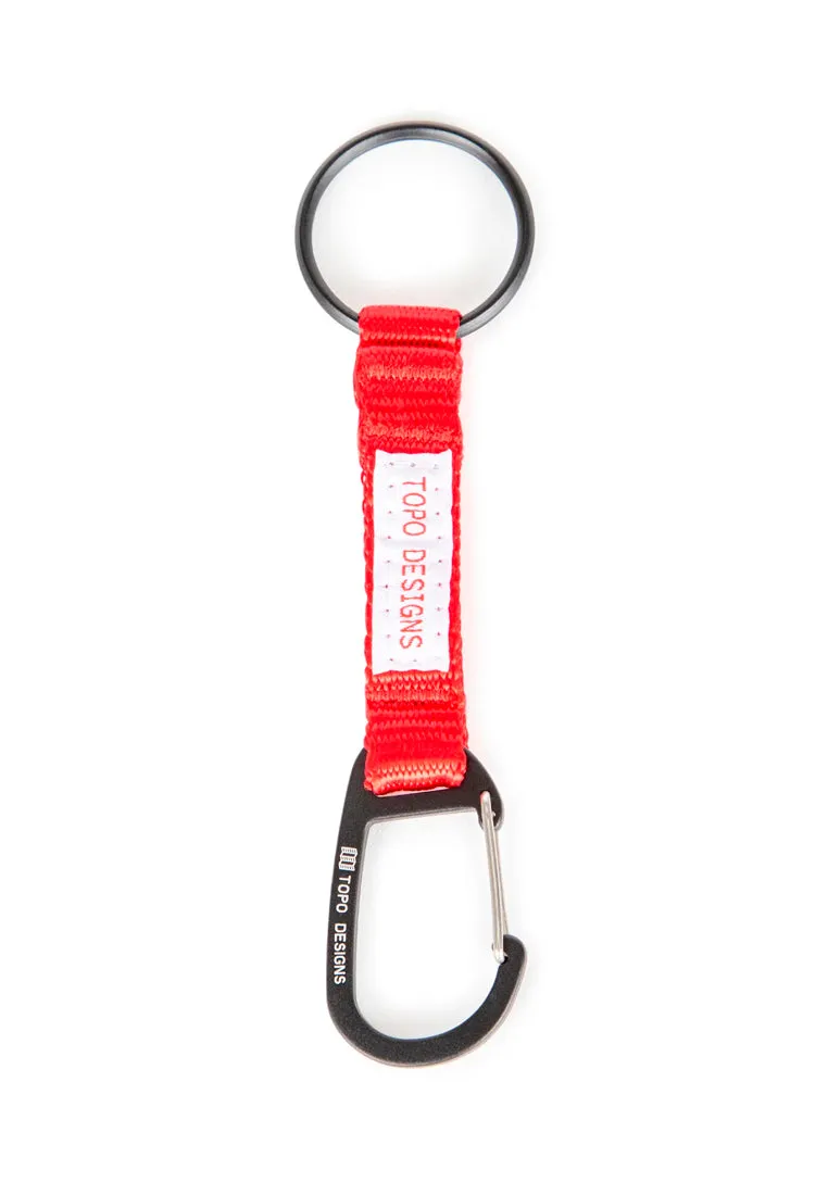 Topo Designs Key Clip Red