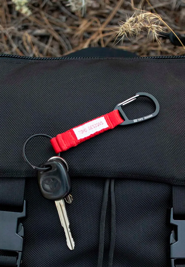 Topo Designs Key Clip Red