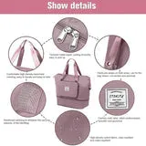 TRAVEL DUFFEL BAG WITH POCKET