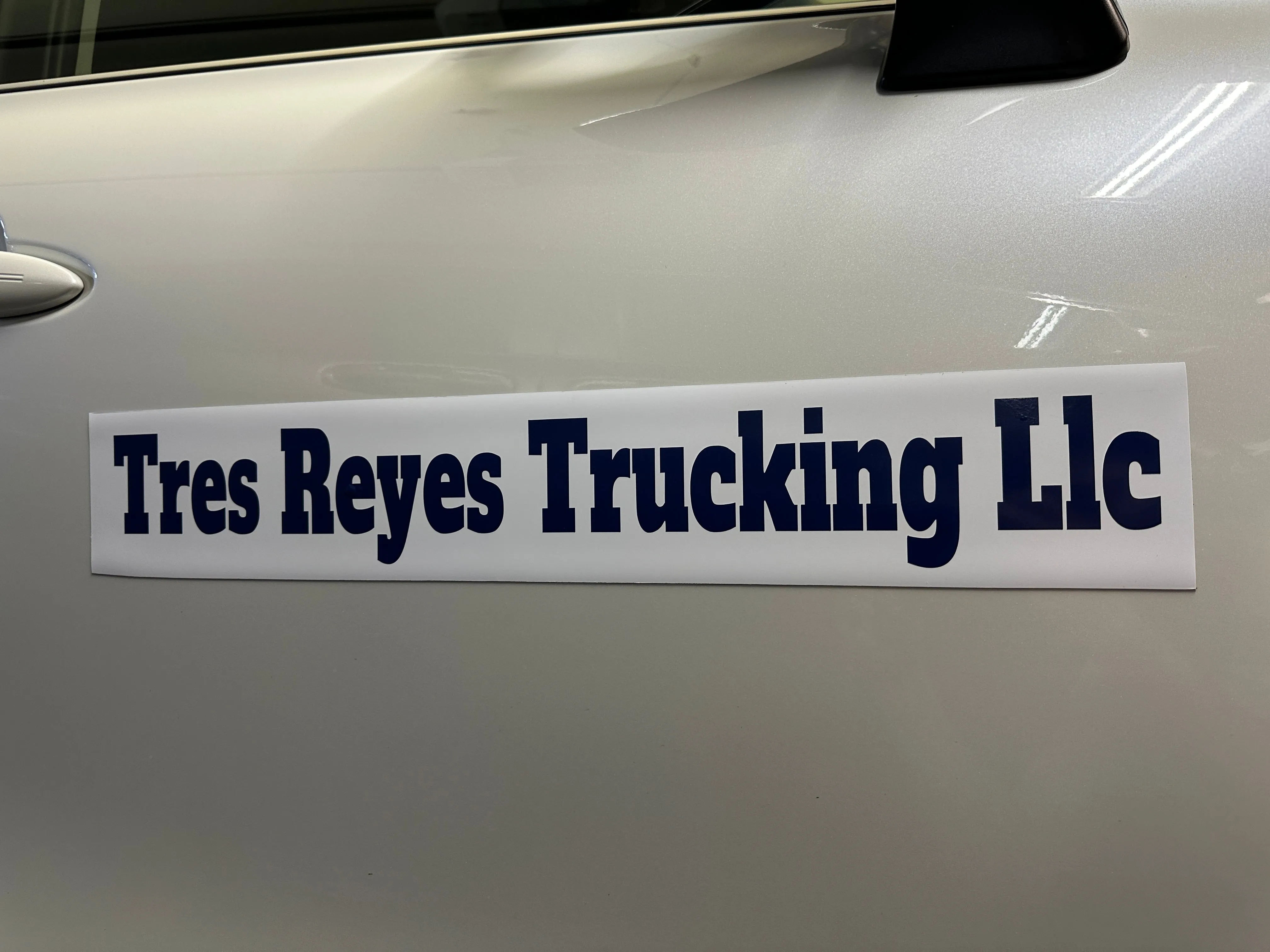 Trucking Name or Business Name Magnet Magnetic Sign, 2 Pack