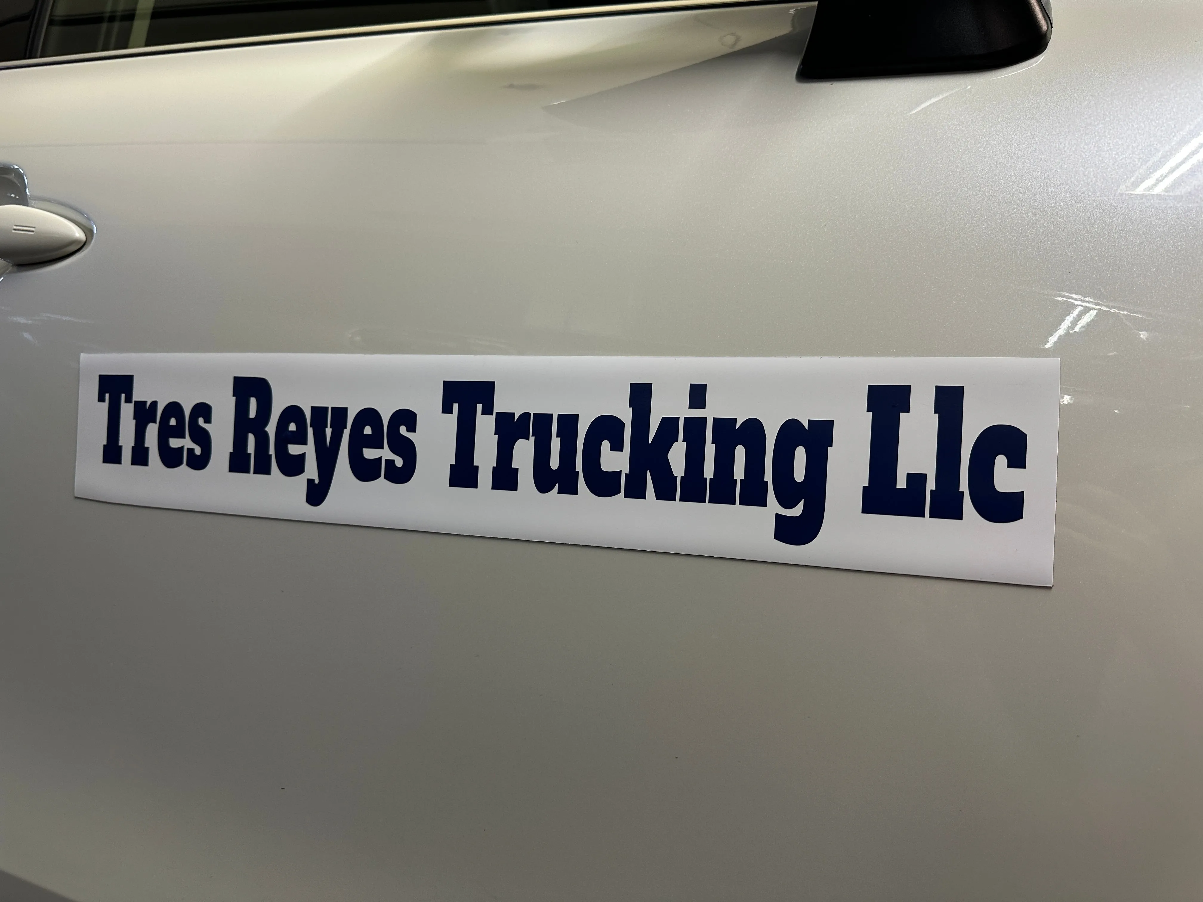 Trucking Name or Business Name Magnet Magnetic Sign, 2 Pack