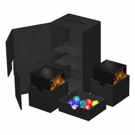Twin Flip'n'Tray Deck Case - XenoSkin Standard 200  Black Black