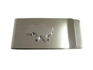Ukraine Map Shape Pendant Money Clip