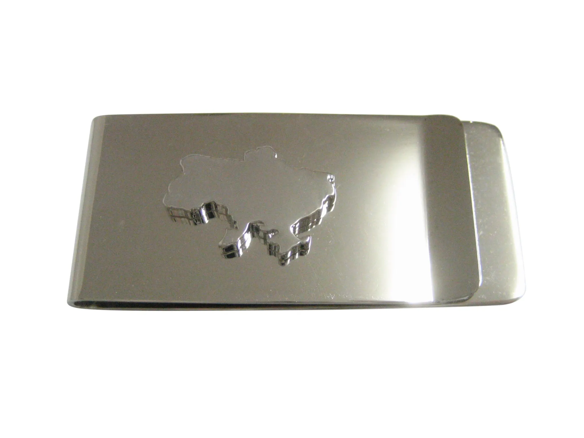 Ukraine Map Shape Pendant Money Clip