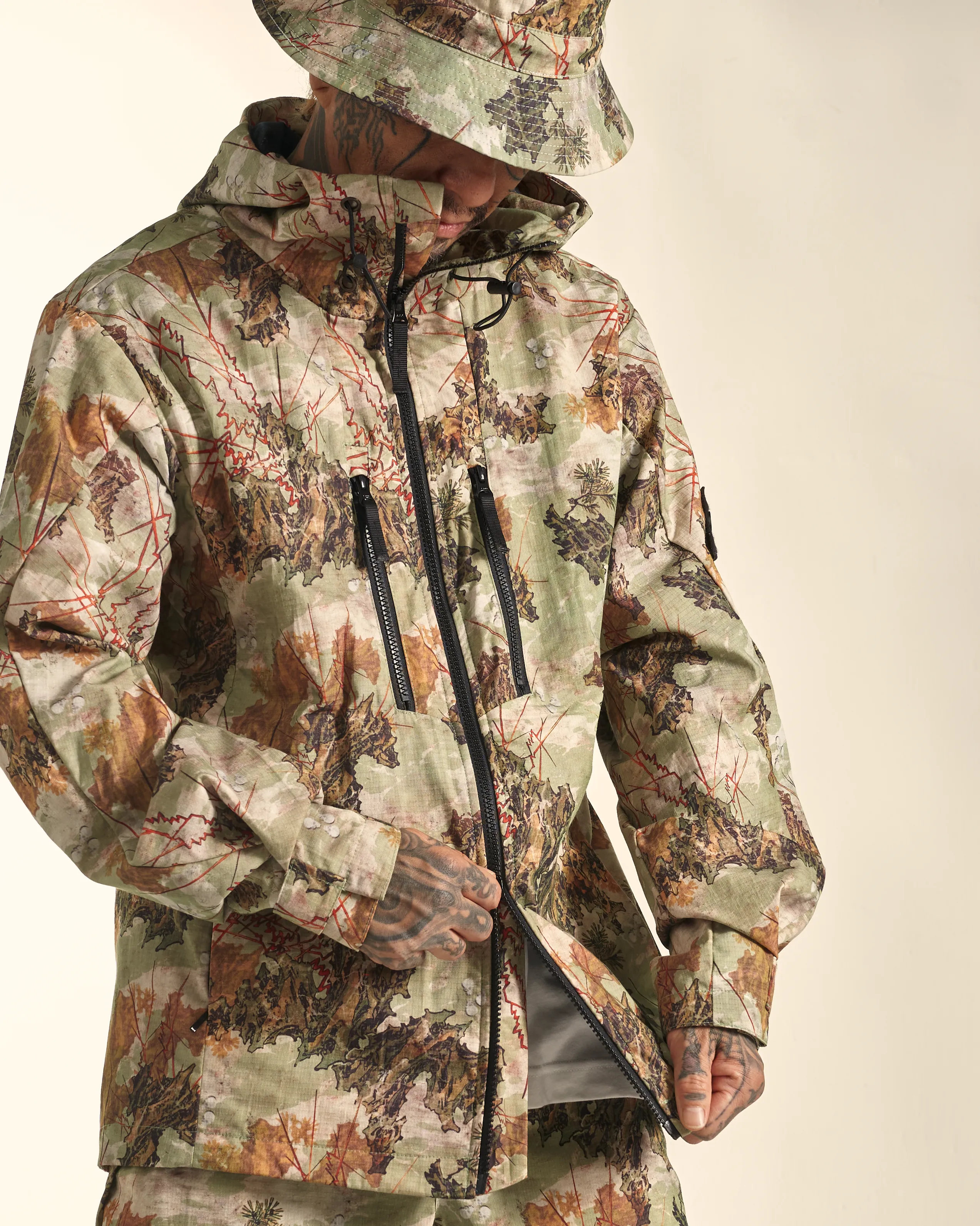 [UNISEX] BANGXGANJI X LOCO MOSQUITO ZIP-UP JACKET (GREEN)