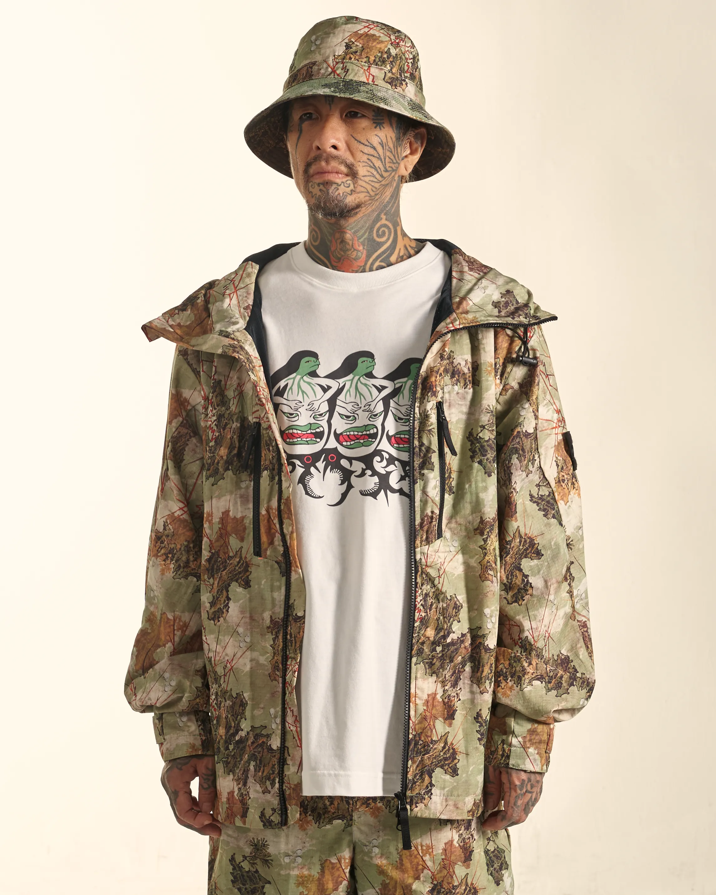 [UNISEX] BANGXGANJI X LOCO MOSQUITO ZIP-UP JACKET (GREEN)
