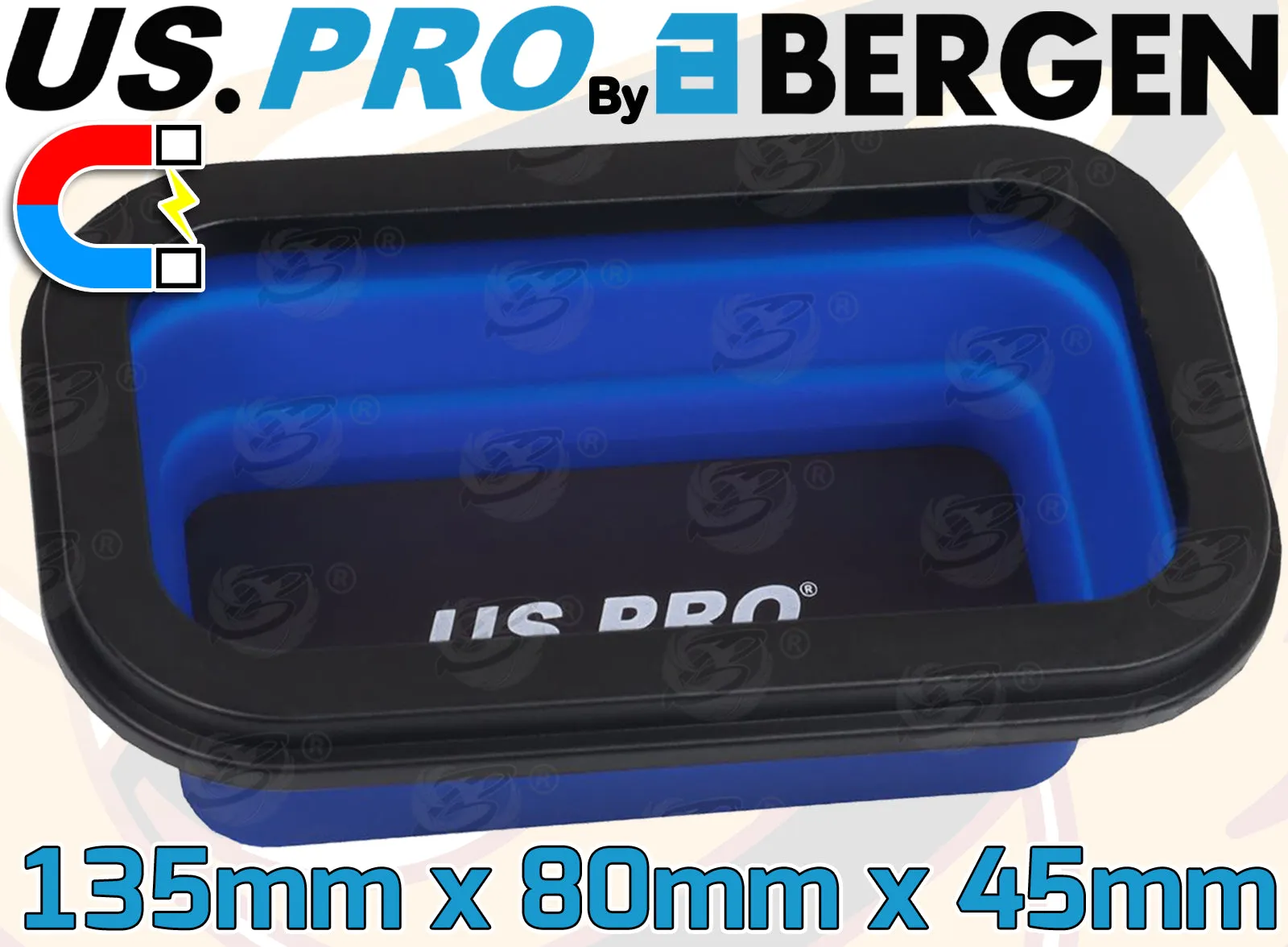 US PRO 3PCS COLLAPSIBLE MAGNETIC PARTS TRAY