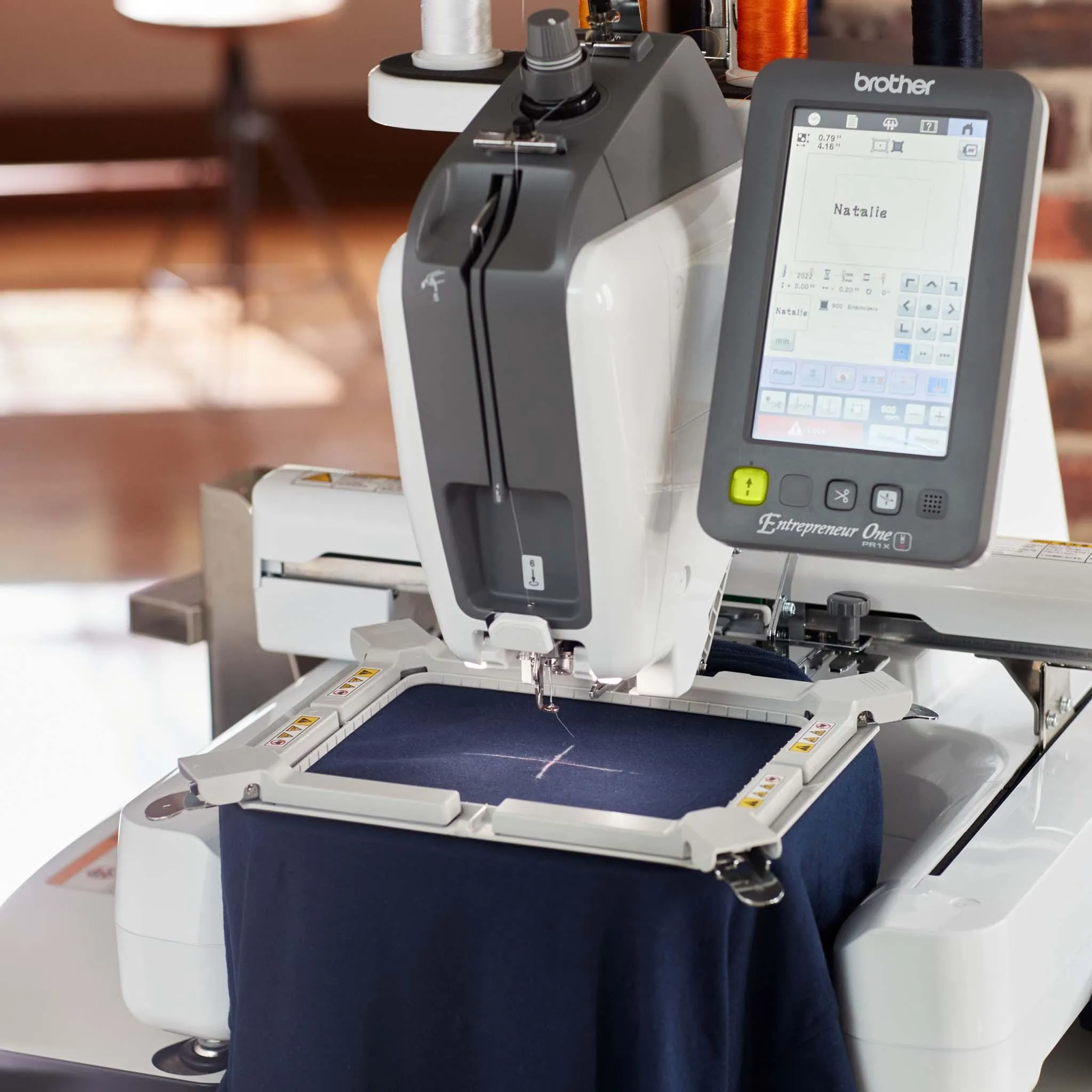 Used Open-Boxed Brother Entrepreneur One PR1X Single Needle Embroidery Machine