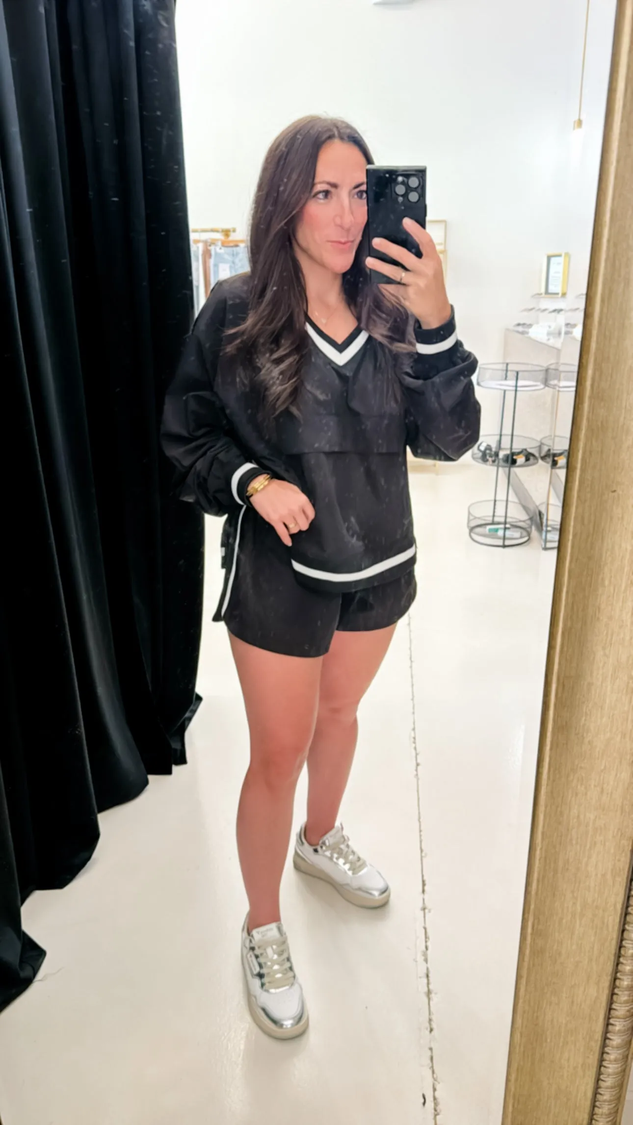 Varsity Black Short Set