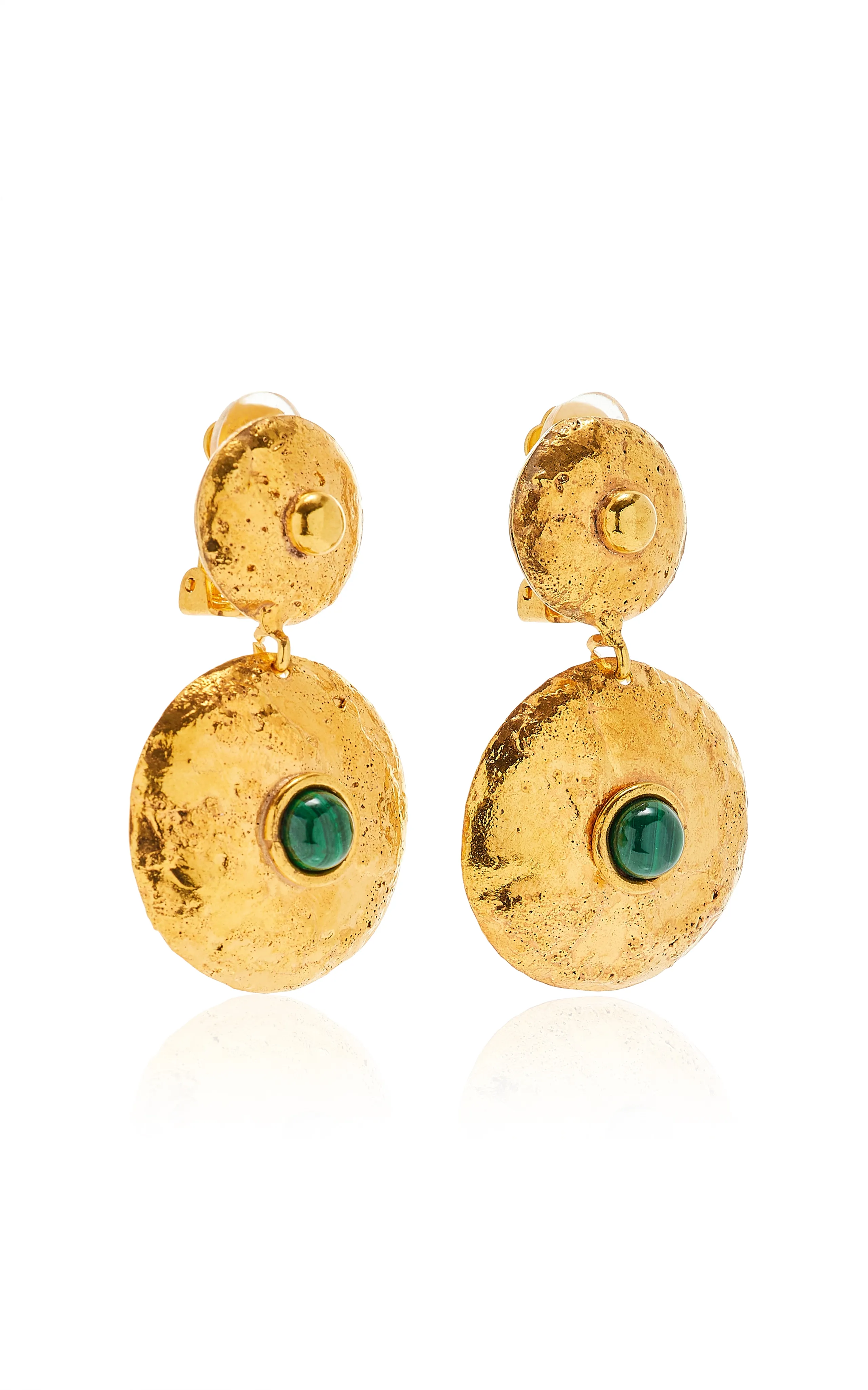 Venus Earring in Malachite