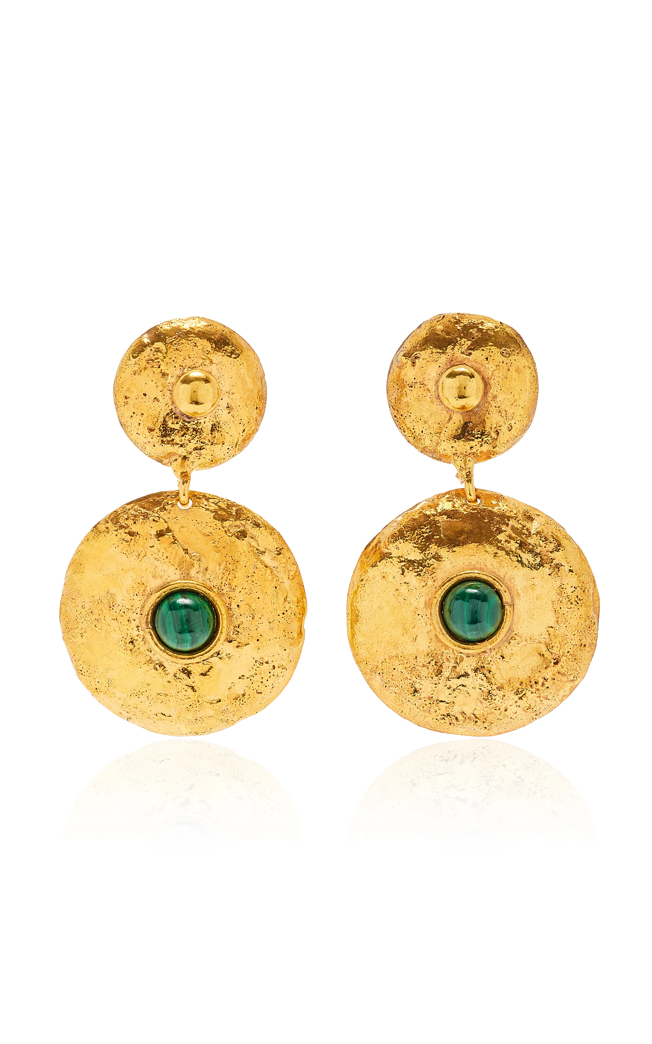 Venus Earring in Malachite