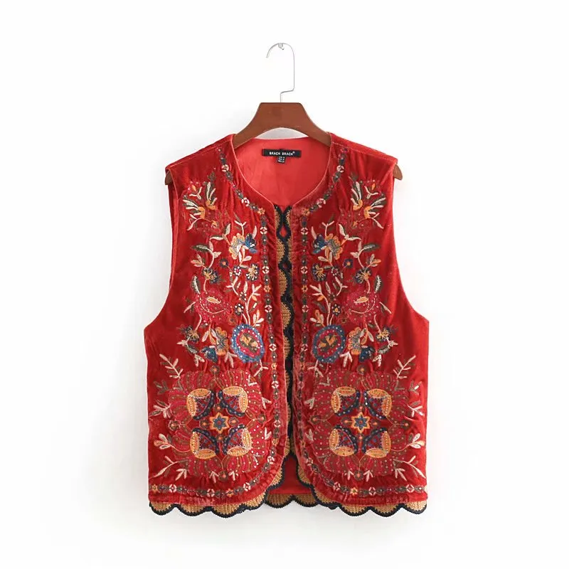 Veste vintage femme rouge