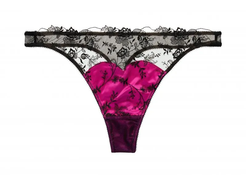 Victresse G-String - Black/Fuchsia -
