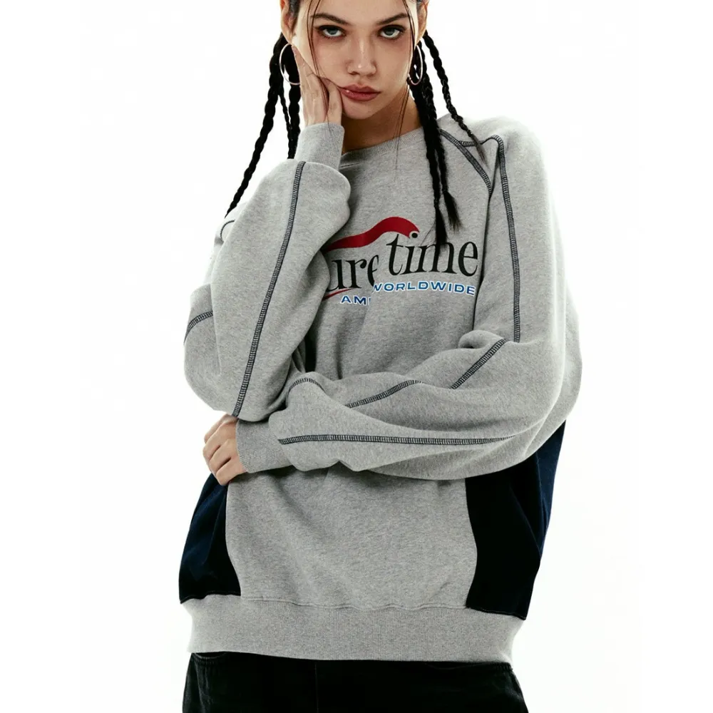 Vintage Biker Raglan Sleeve Sweatshirt
