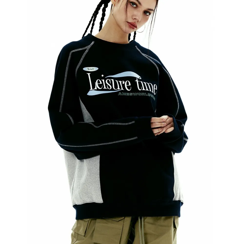 Vintage Biker Raglan Sleeve Sweatshirt