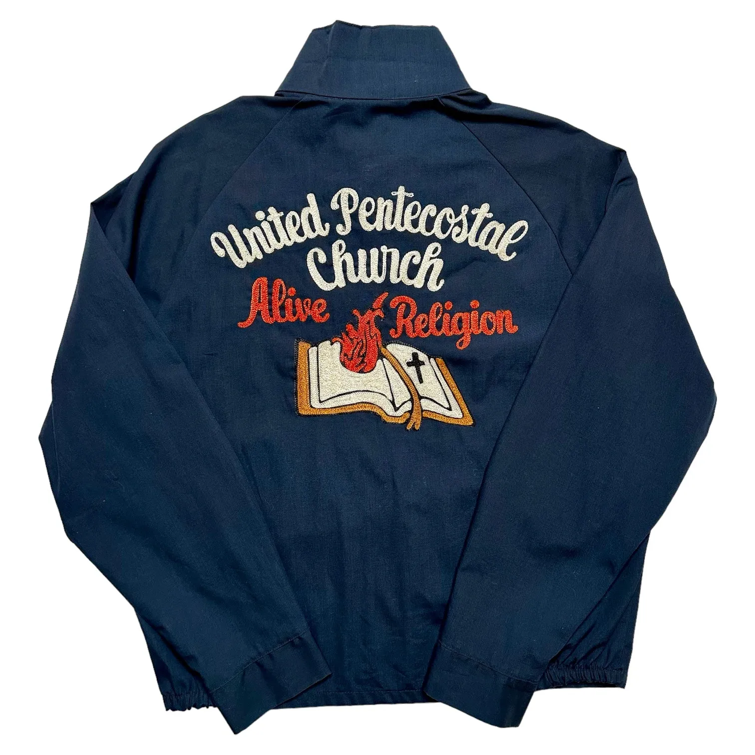 Vintage Chainstitch Embroidered Jacket, United Size: Medium