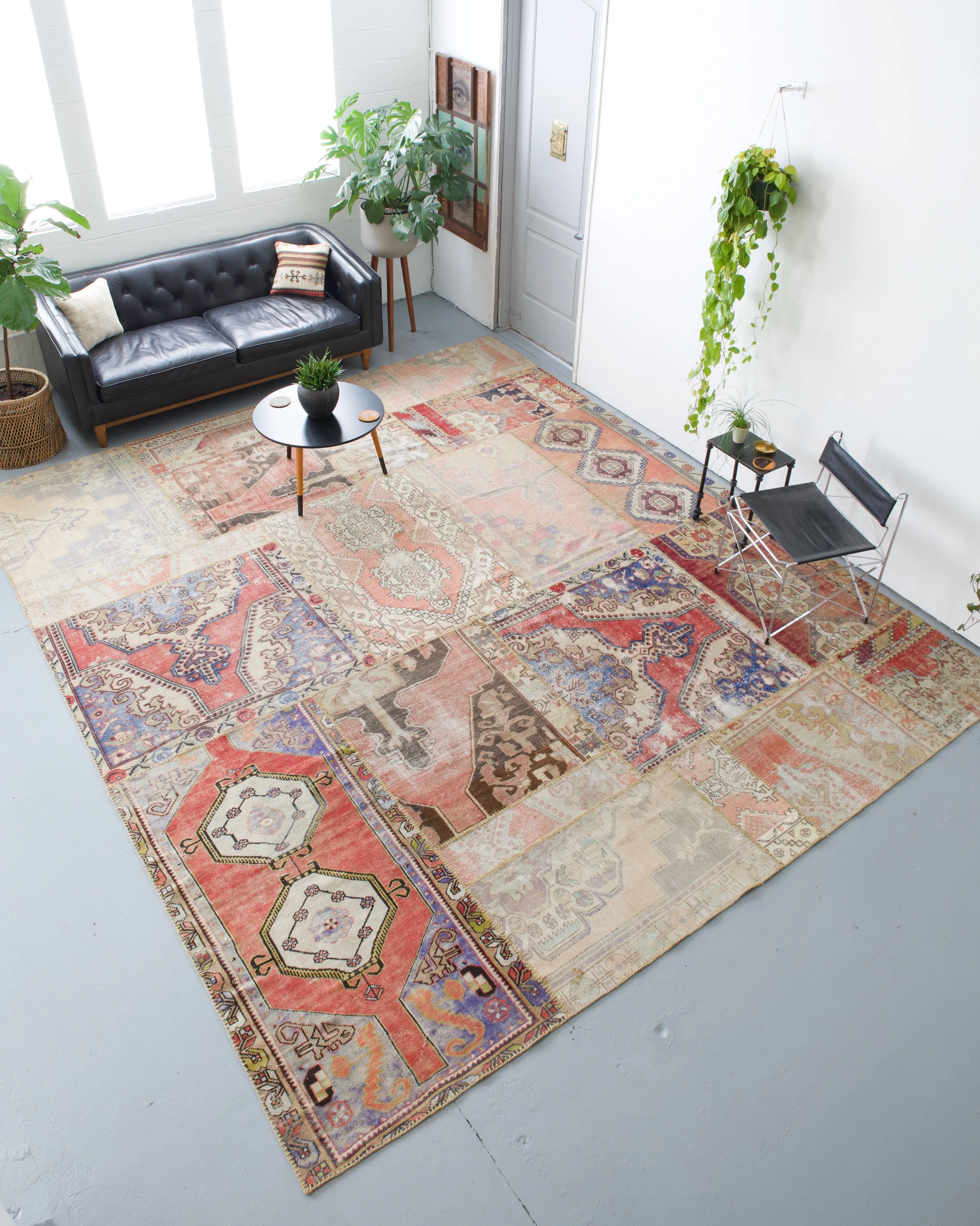 Vintage Patchwork Rug 10ftx12ft