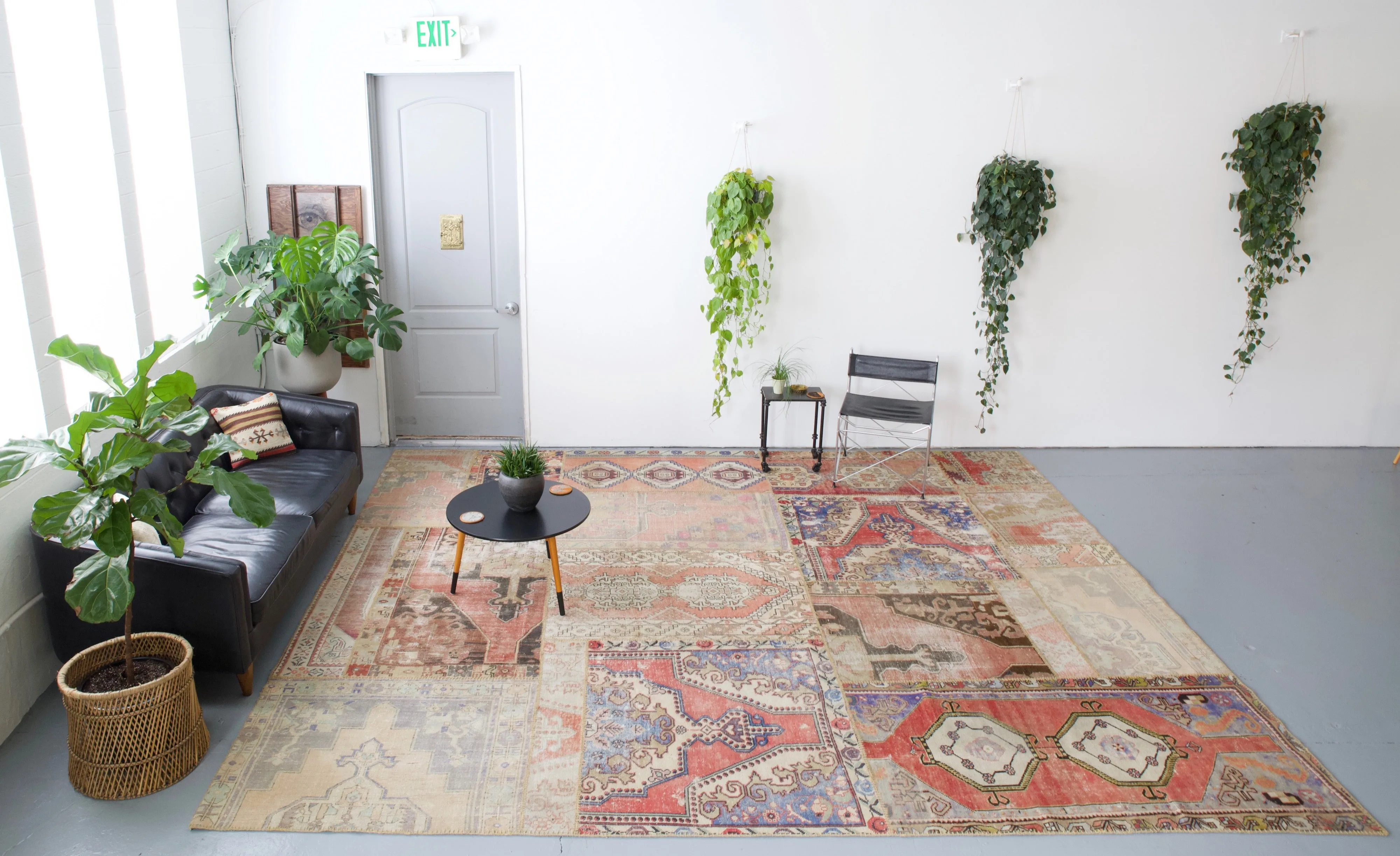 Vintage Patchwork Rug 10ftx12ft