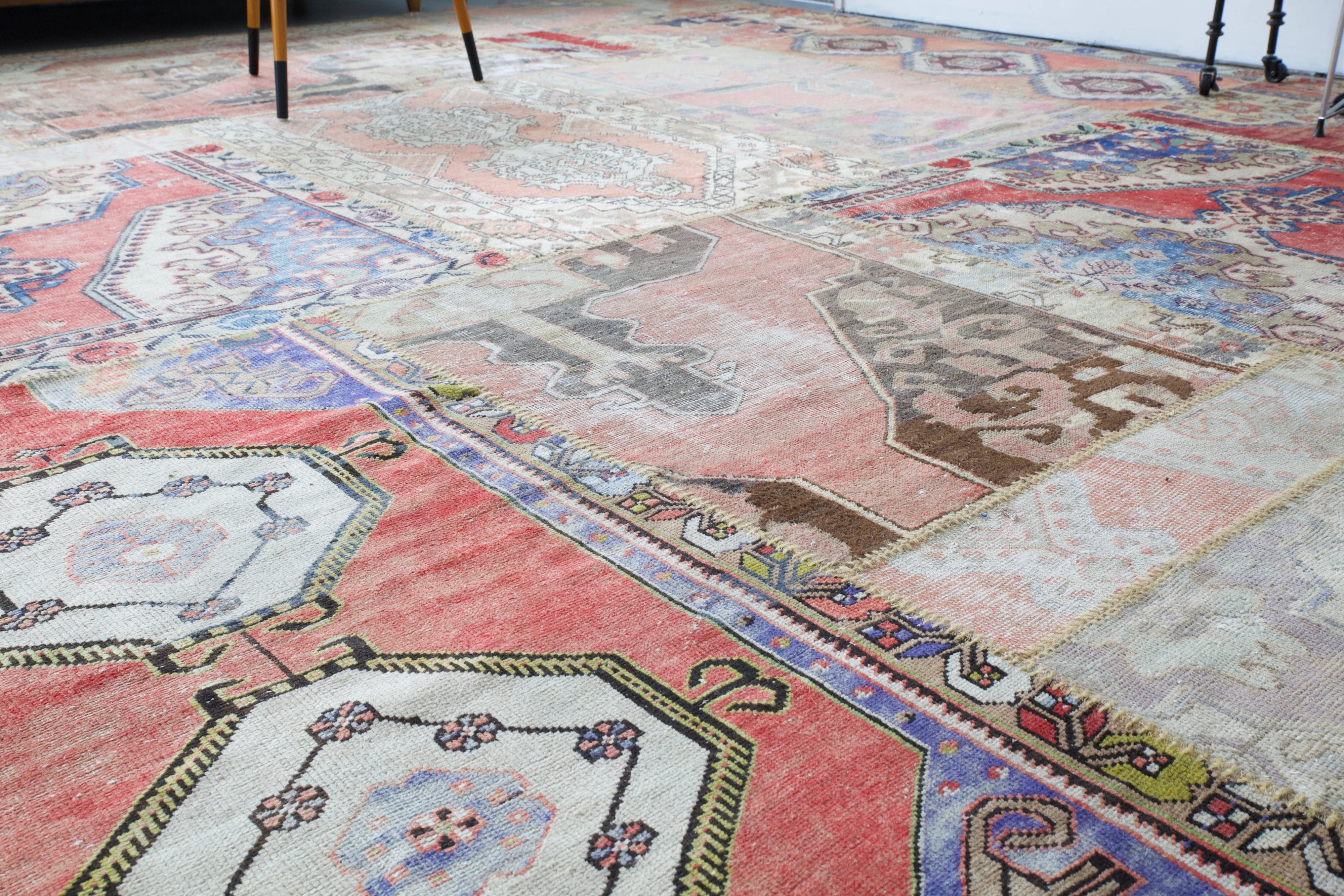 Vintage Patchwork Rug 10ftx12ft