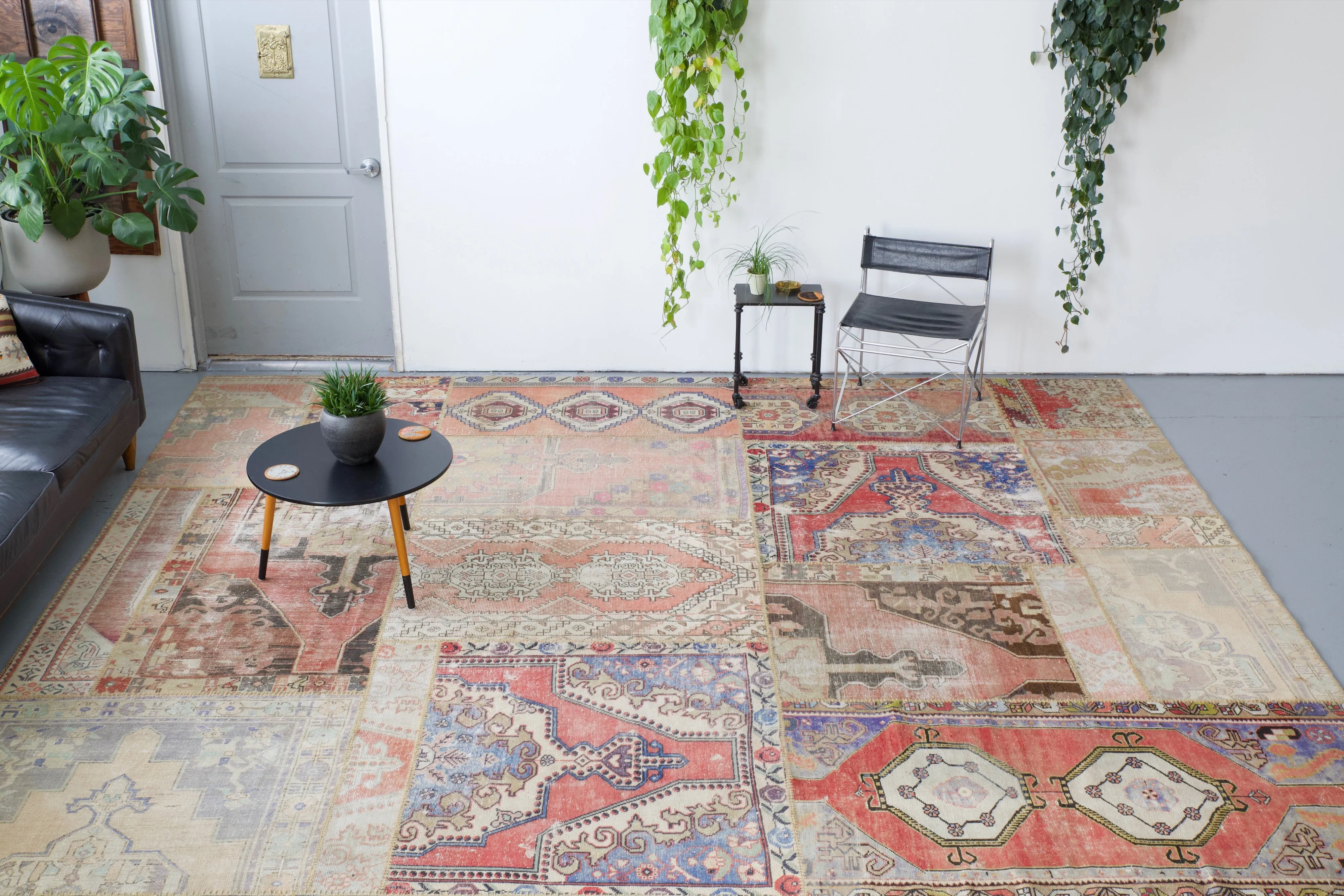 Vintage Patchwork Rug 10ftx12ft