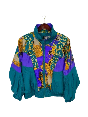 Vintage Patchwork Windbreaker (M)