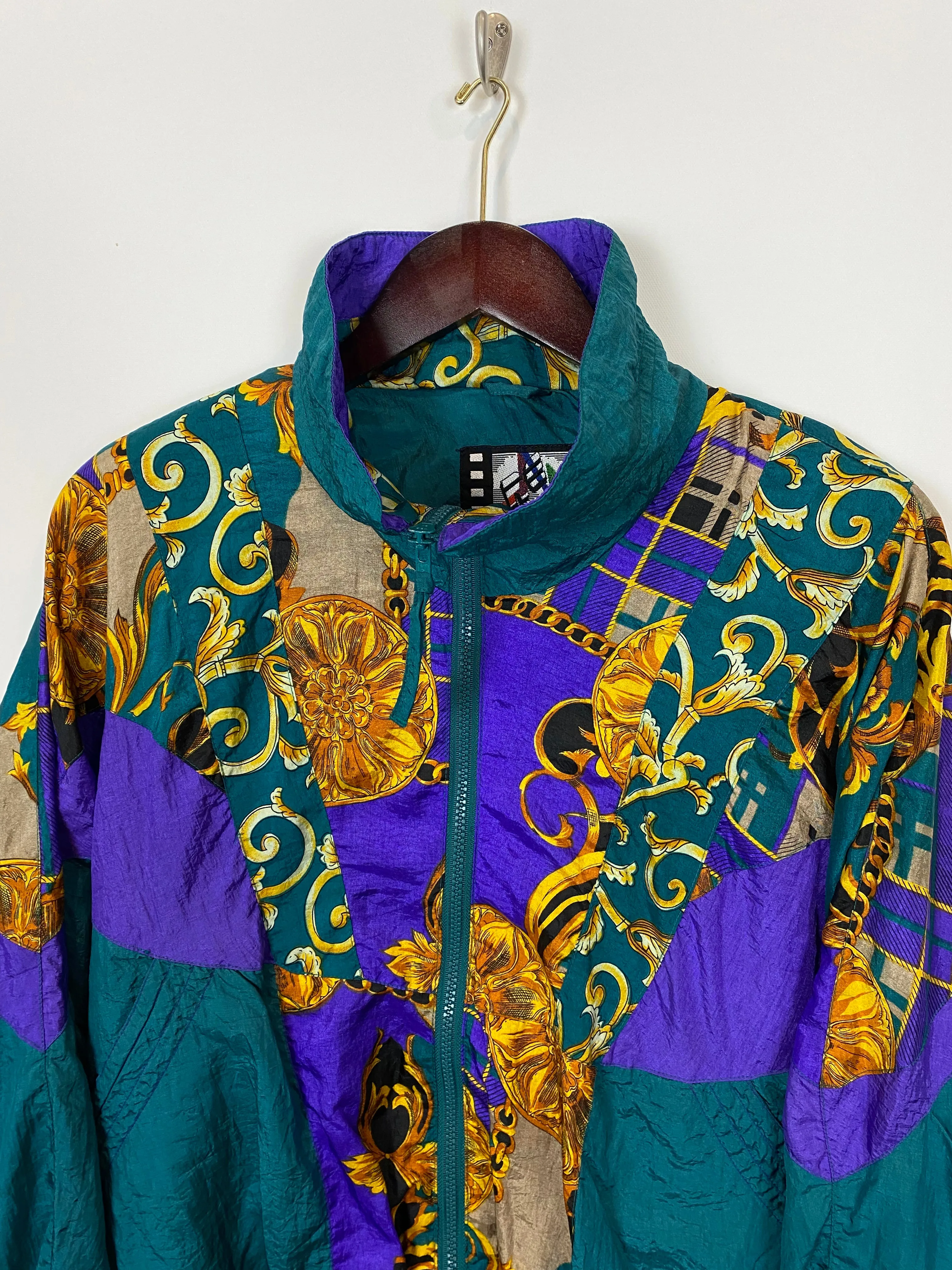 Vintage Patchwork Windbreaker (M)