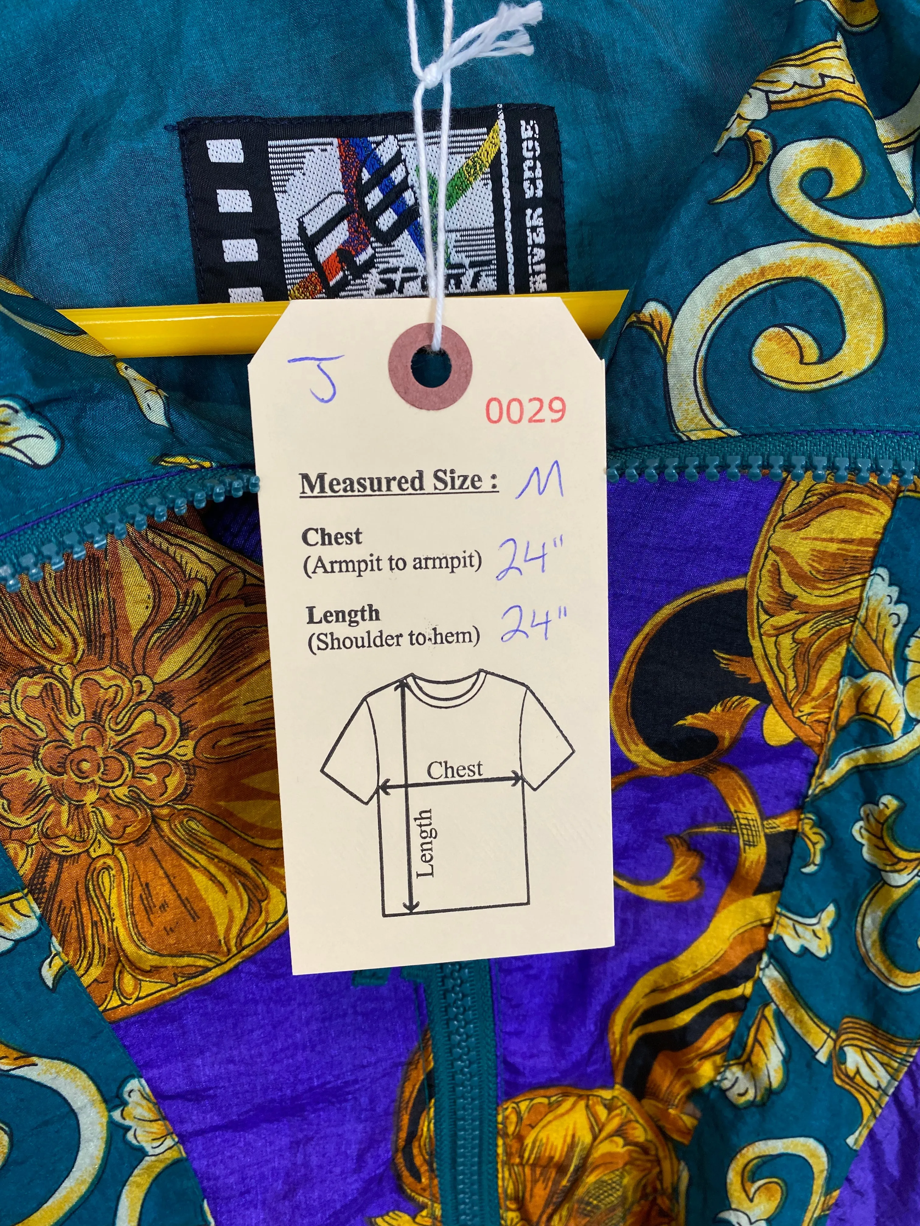 Vintage Patchwork Windbreaker (M)