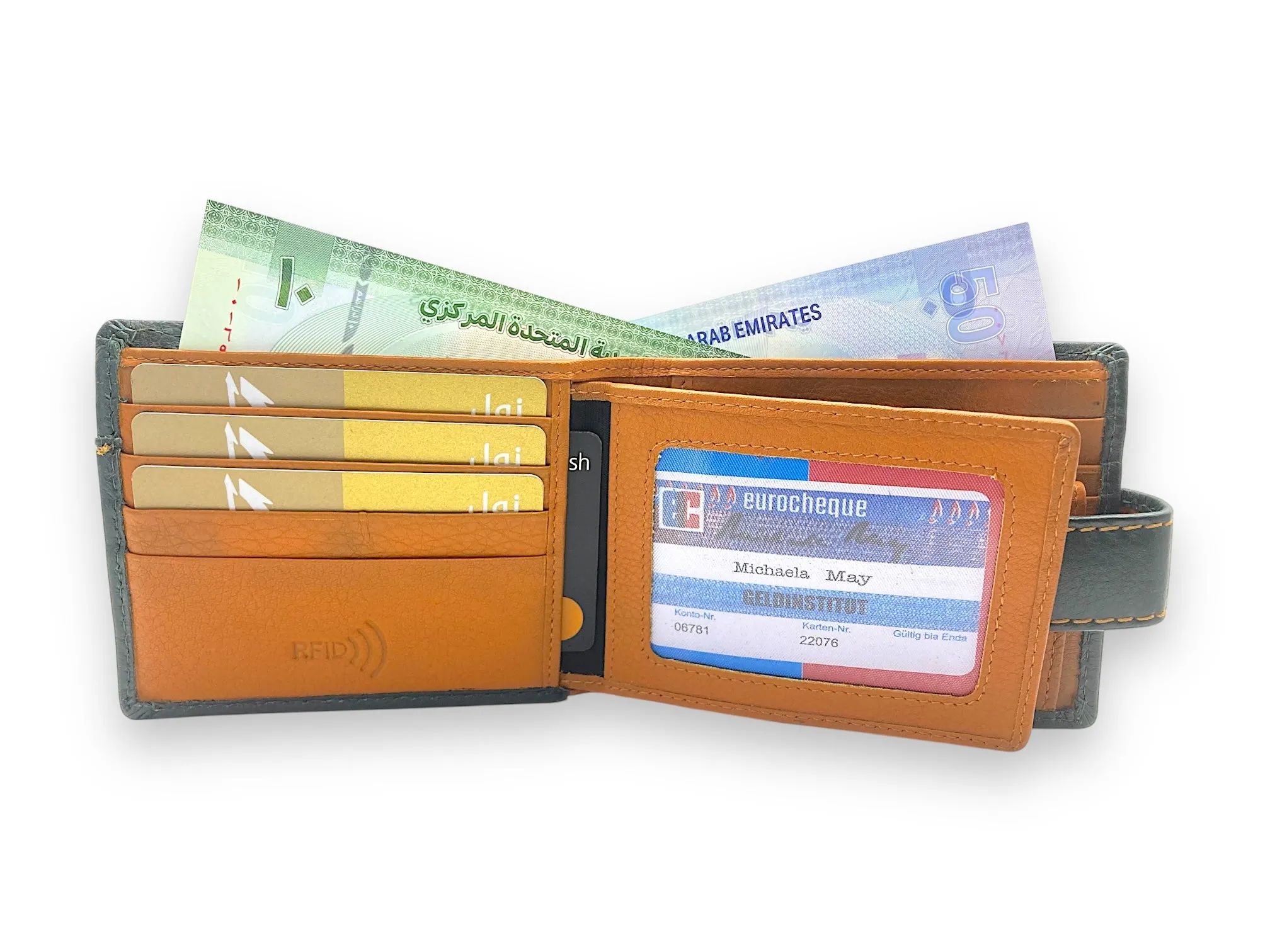 VIP - RFID Multiple Card & Coin Men's Bifold Wallet # 4094CNL/2